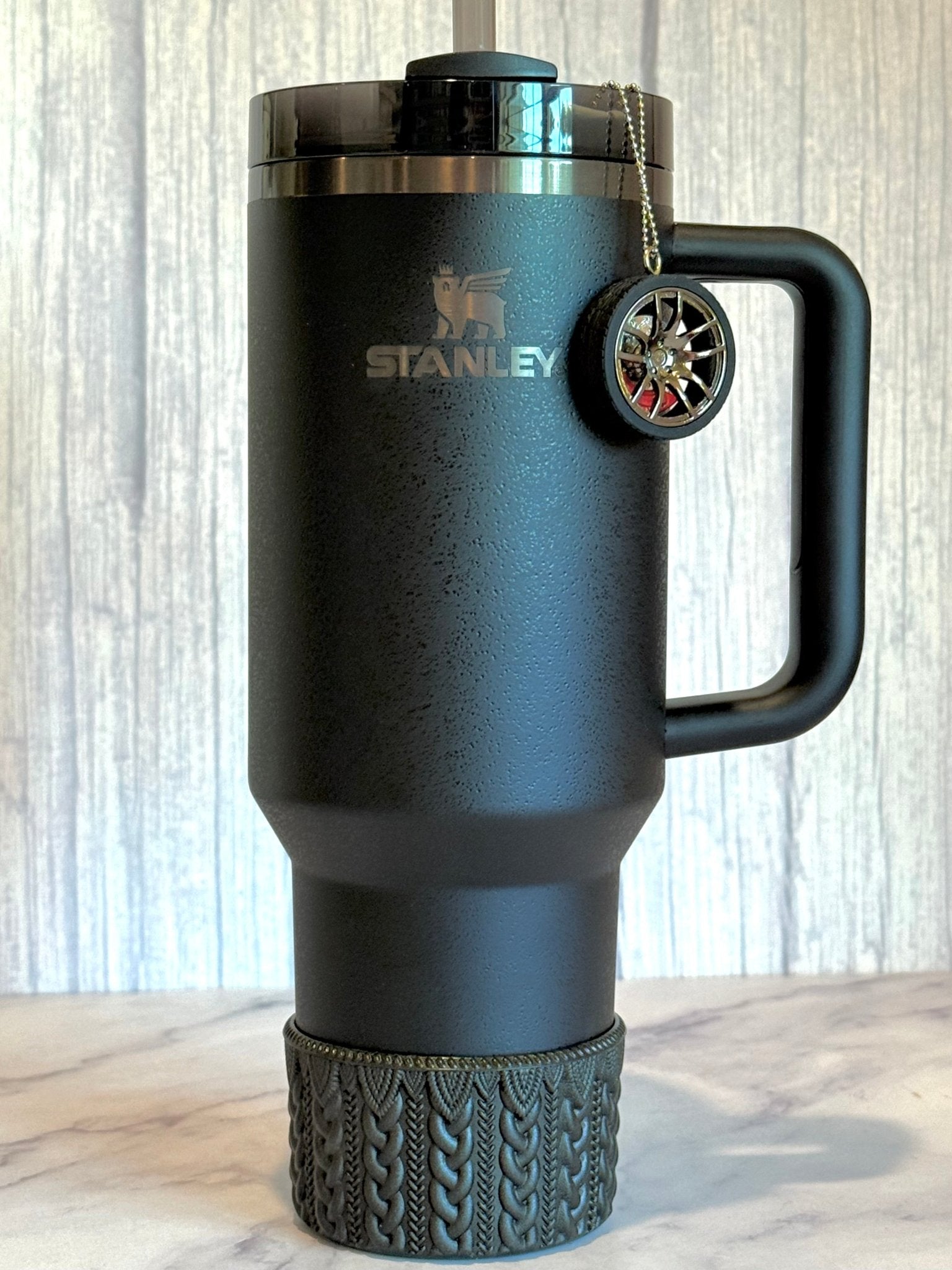 Racecar Wheel Charm - Tumbler Handle Charm - The Nifty Little Finds - Charm - The Nifty Little Finds