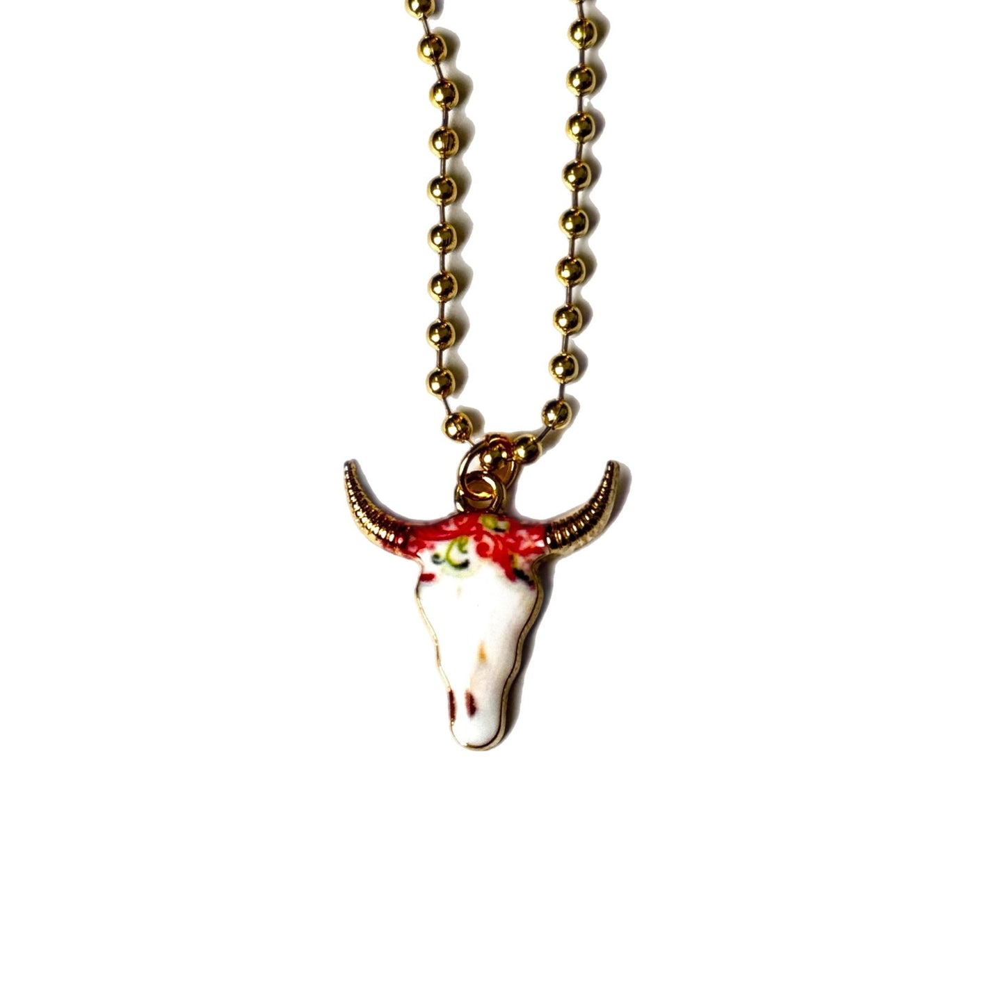 Cow Skull Charm - Tumbler Handle Charm - The Nifty Little Finds - Charm - The Nifty Little Finds