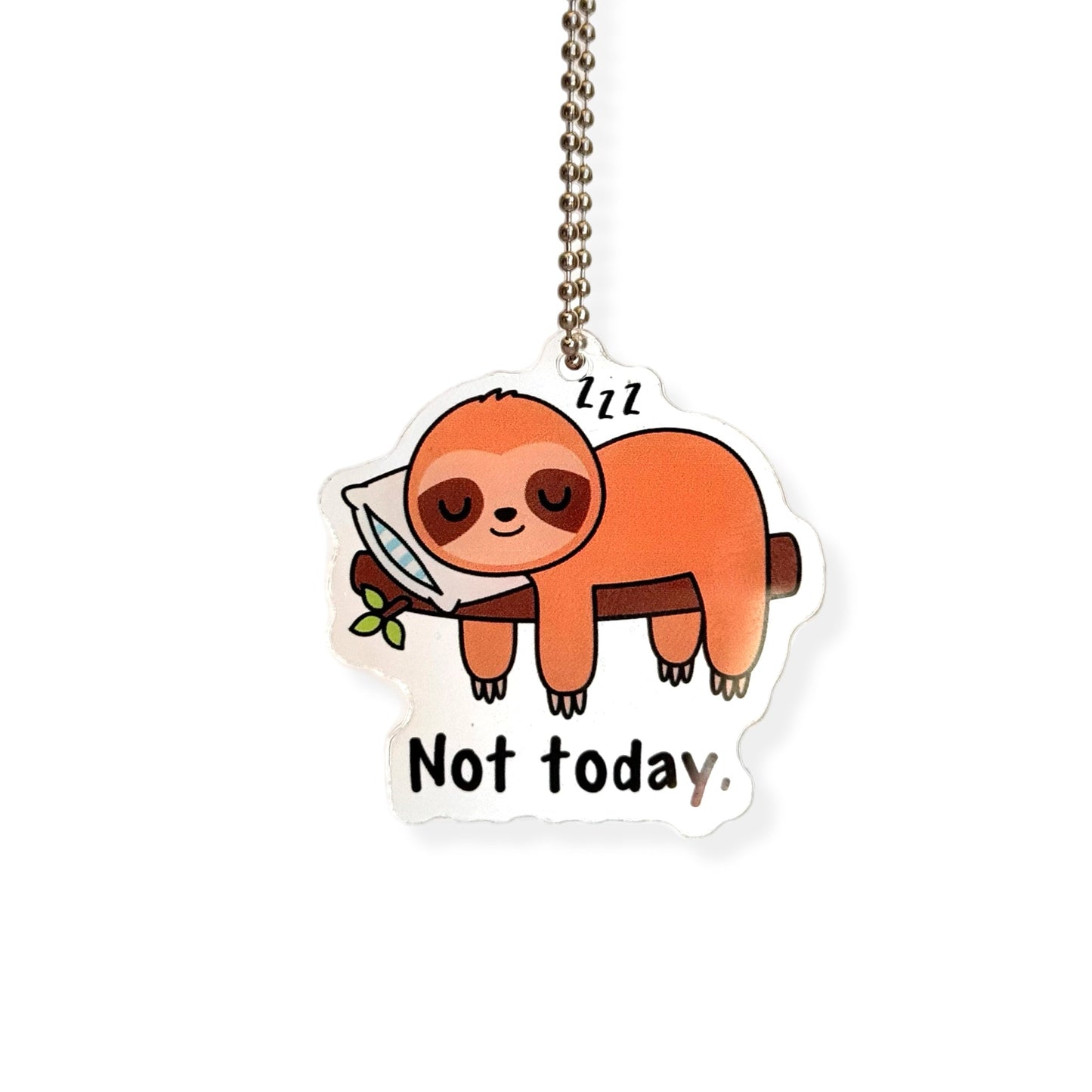 Not Today Sloth- Tumbler Handle Charm - The Nifty Little Finds - Charm - The Nifty Little Finds