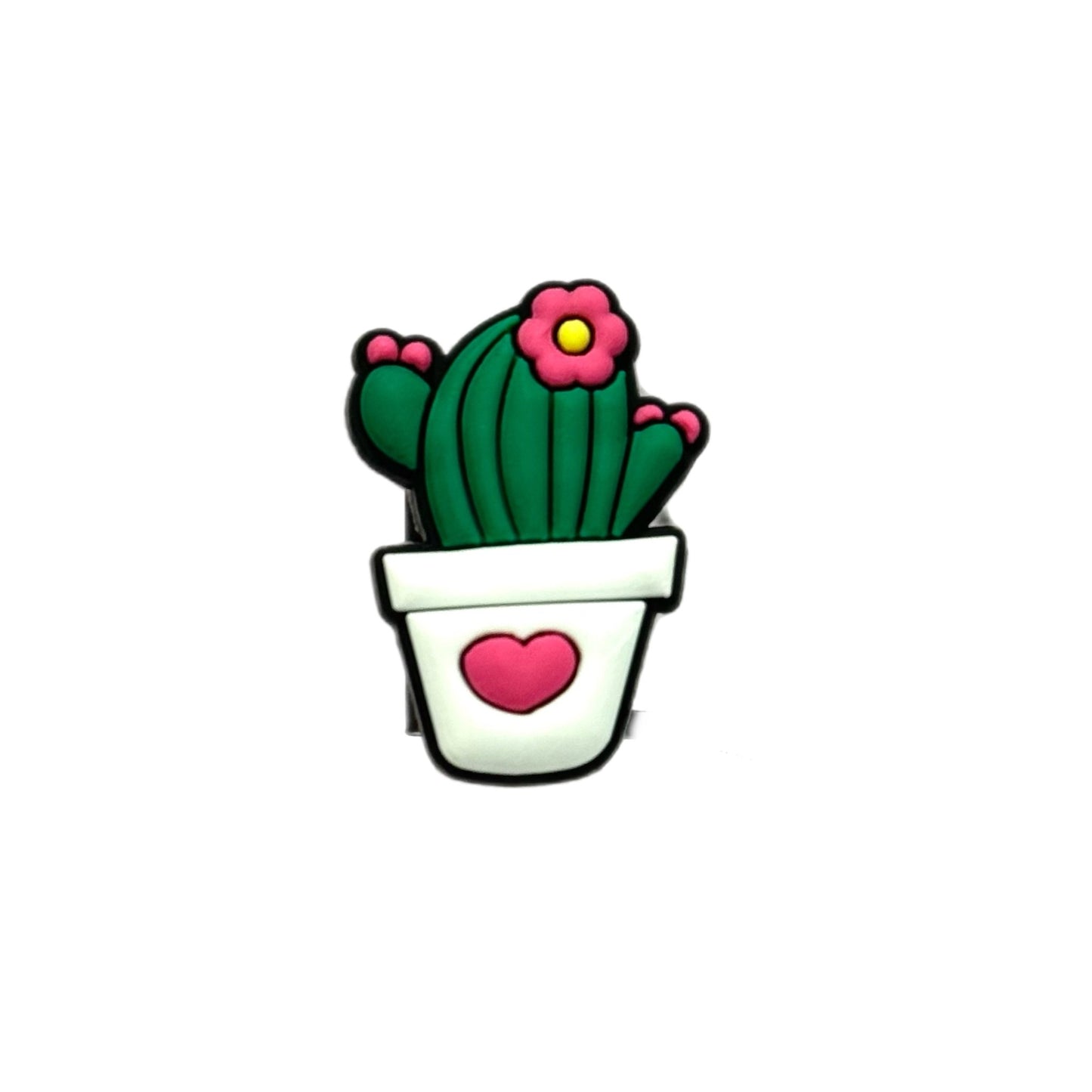 Cutie Cactus Straw Topper- Black White - The Nifty Little Finds - The Nifty Little Finds
