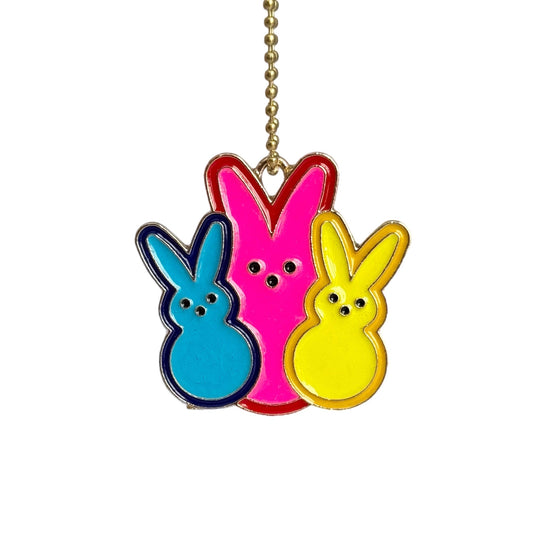 Vibrant Peeps Bunnies Charm - Tumbler Handle Charm - The Nifty Little Finds - Charm - The Nifty Little Finds