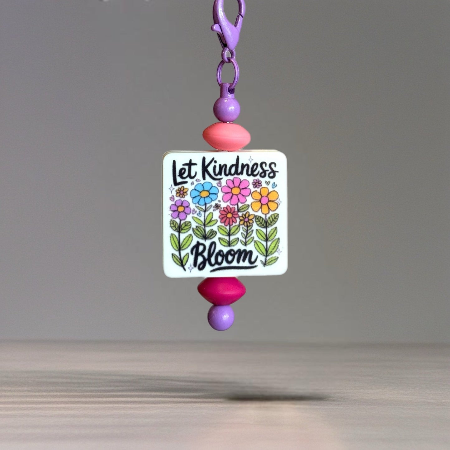 Let Kindness Bloom Handle Bracelet - Tumbler Handle Charm - The Nifty Little Finds - Charm - The Nifty Little Finds