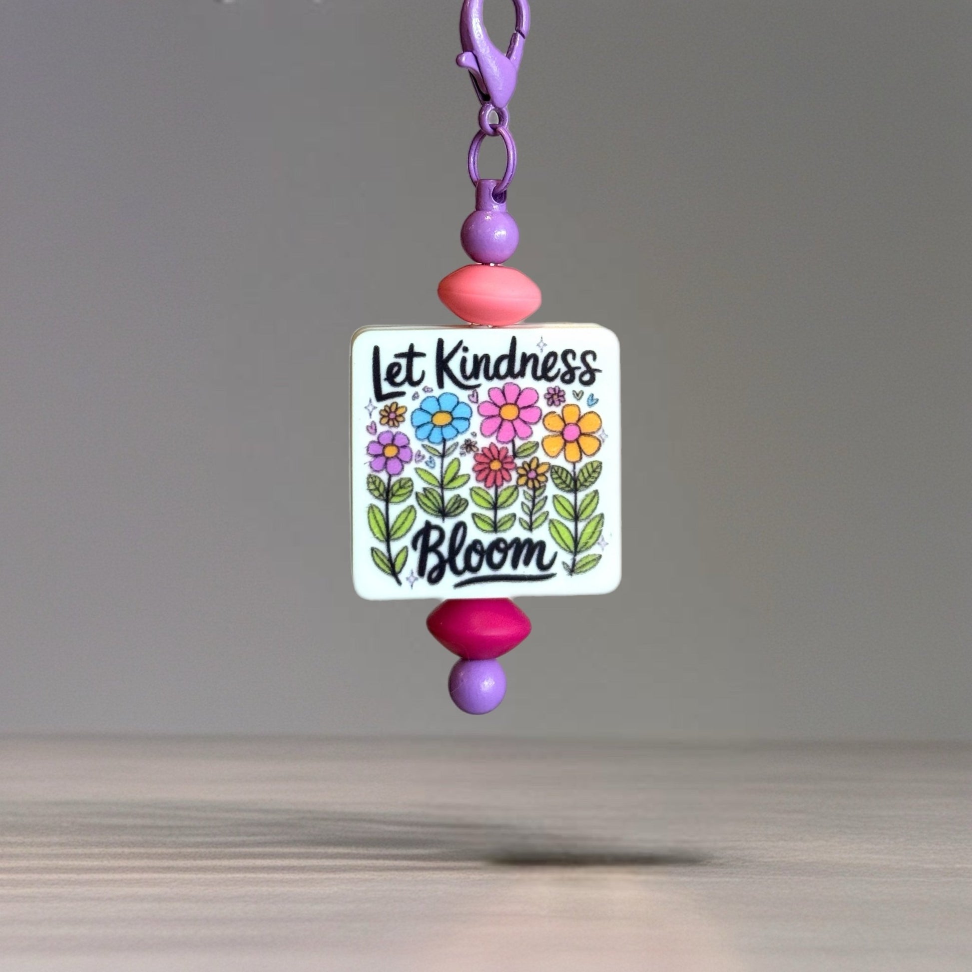 Let Kindness Bloom Handle Bracelet - Tumbler Handle Charm - The Nifty Little Finds - Charm - The Nifty Little Finds