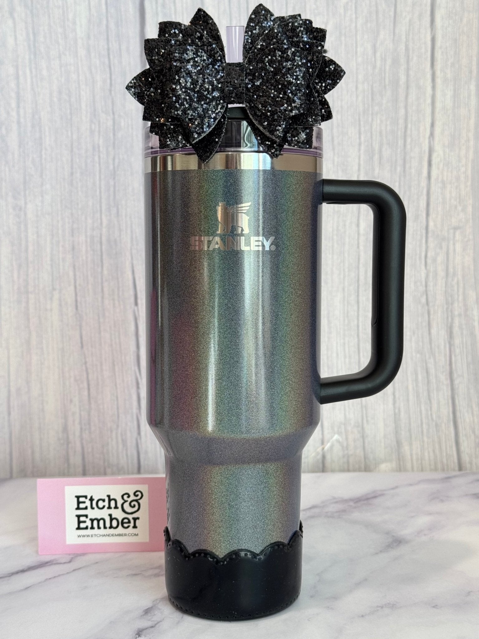 Black Gloss Scallop Boot - The Nifty Little Finds - Boot - The Nifty Little Finds