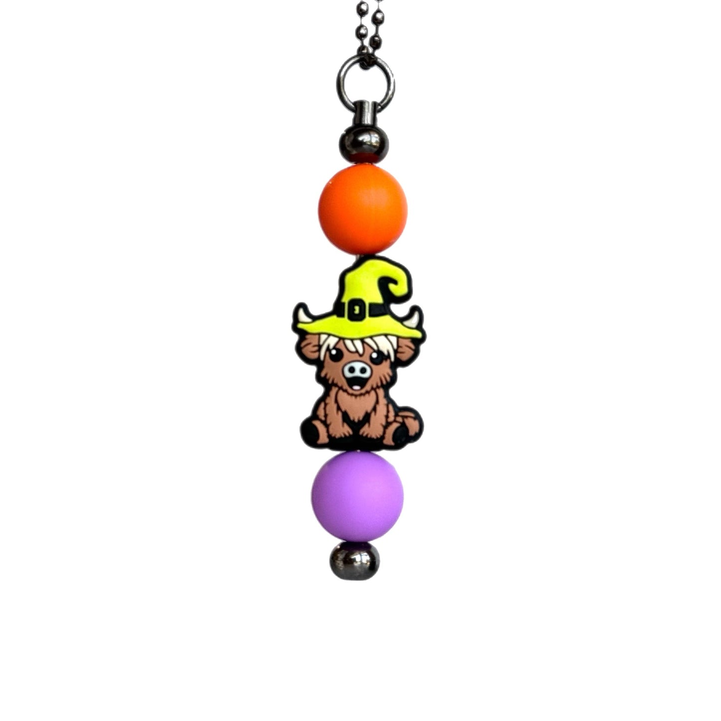 Halloween Highland Cow- Tumbler Handle Charm - The Nifty Little Finds - Charm - The Nifty Little Finds