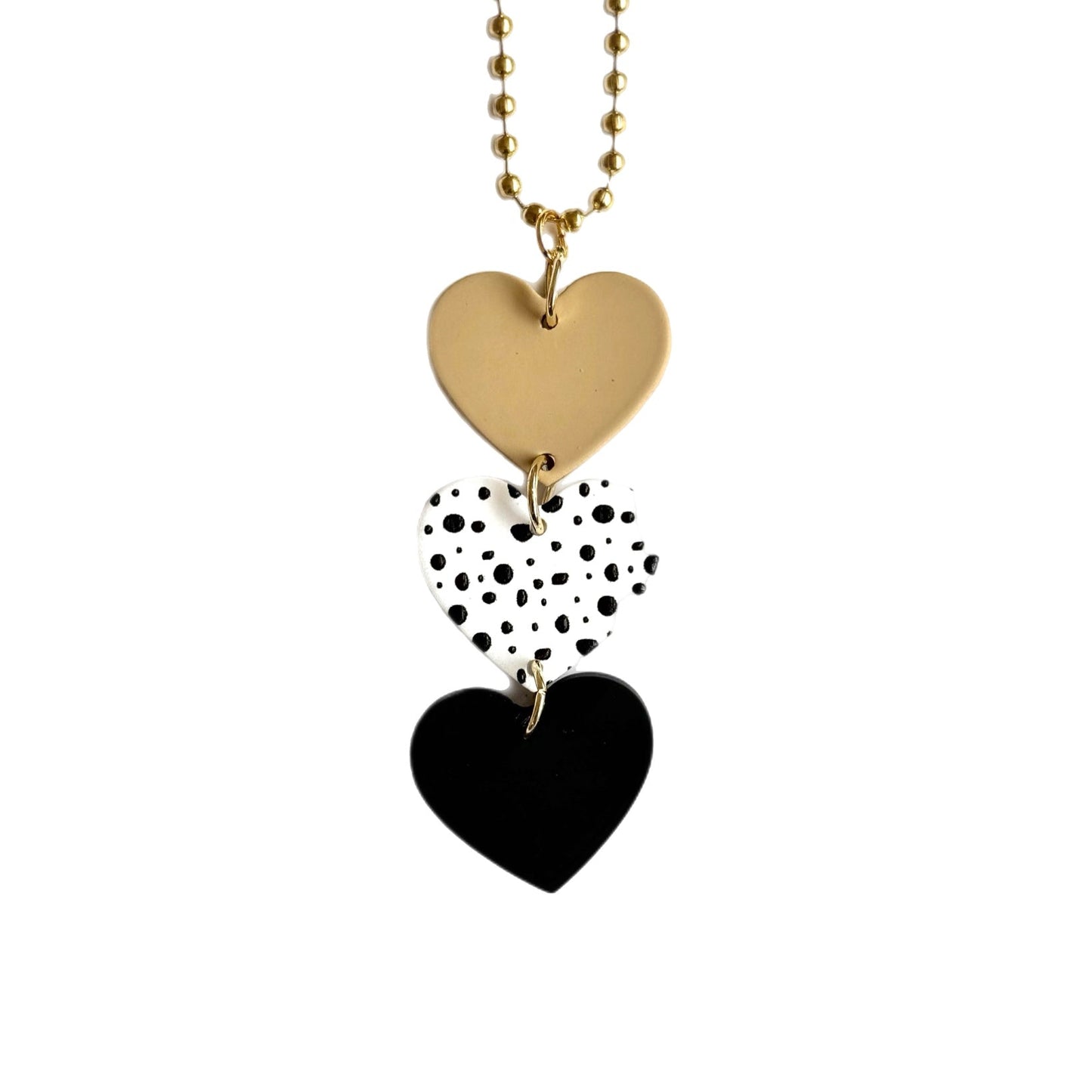 Triple Heart Charm - Tumbler Handle Charm - The Nifty Little Finds - Charm - The Nifty Little Finds
