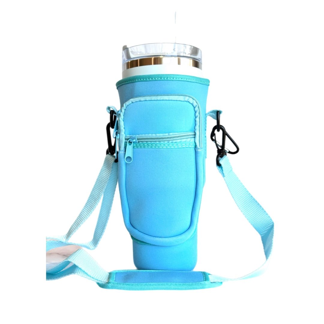 Protective Tumbler Sleeve with Sling-Neoprene - The Nifty Little Finds - The Nifty Little Finds