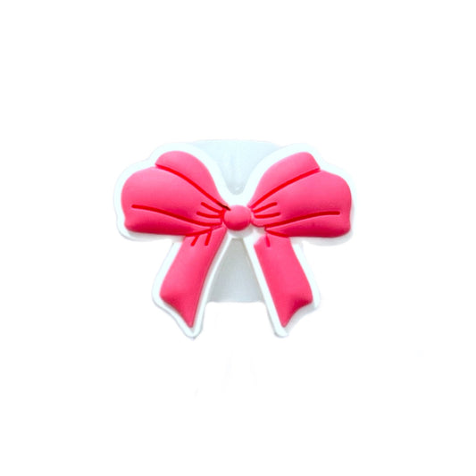 Pink Coquette Bow Straw Topper - The Nifty Little Finds - The Nifty Little Finds