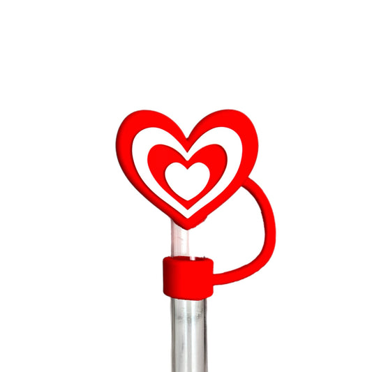 3D Heart Straw Topper - The Nifty Little Finds - Deluxe Straw Topper - The Nifty Little Finds