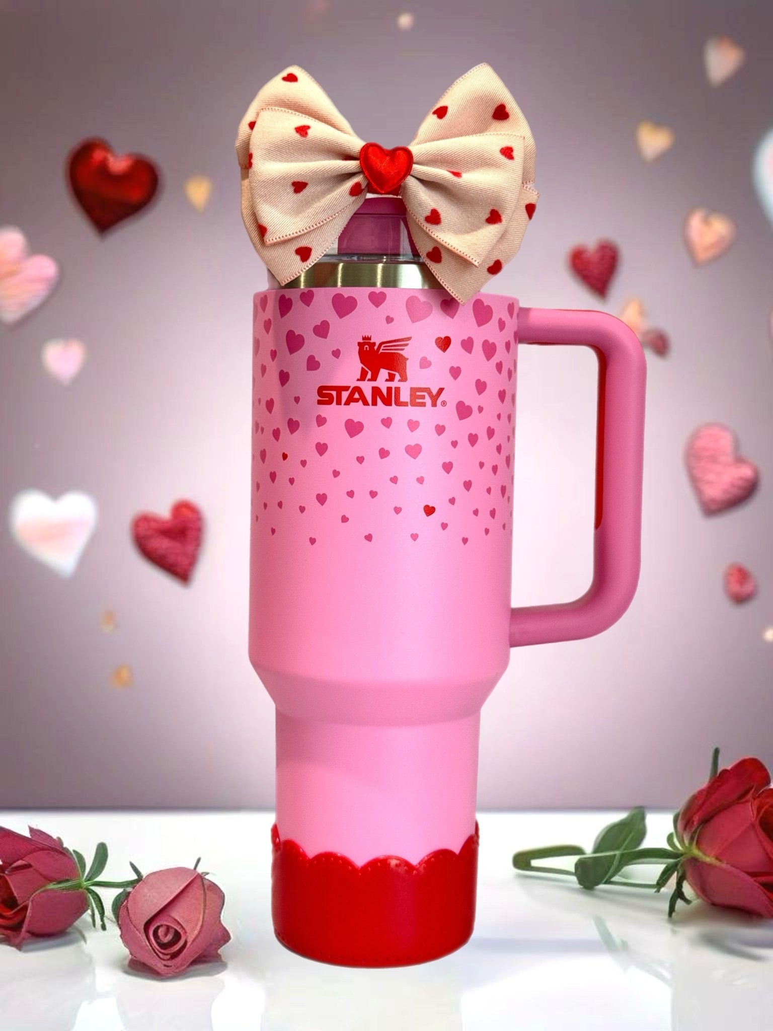 Mini Hearts Tumbler Bow - The Nifty Little Finds - Bow - The Nifty Little Finds