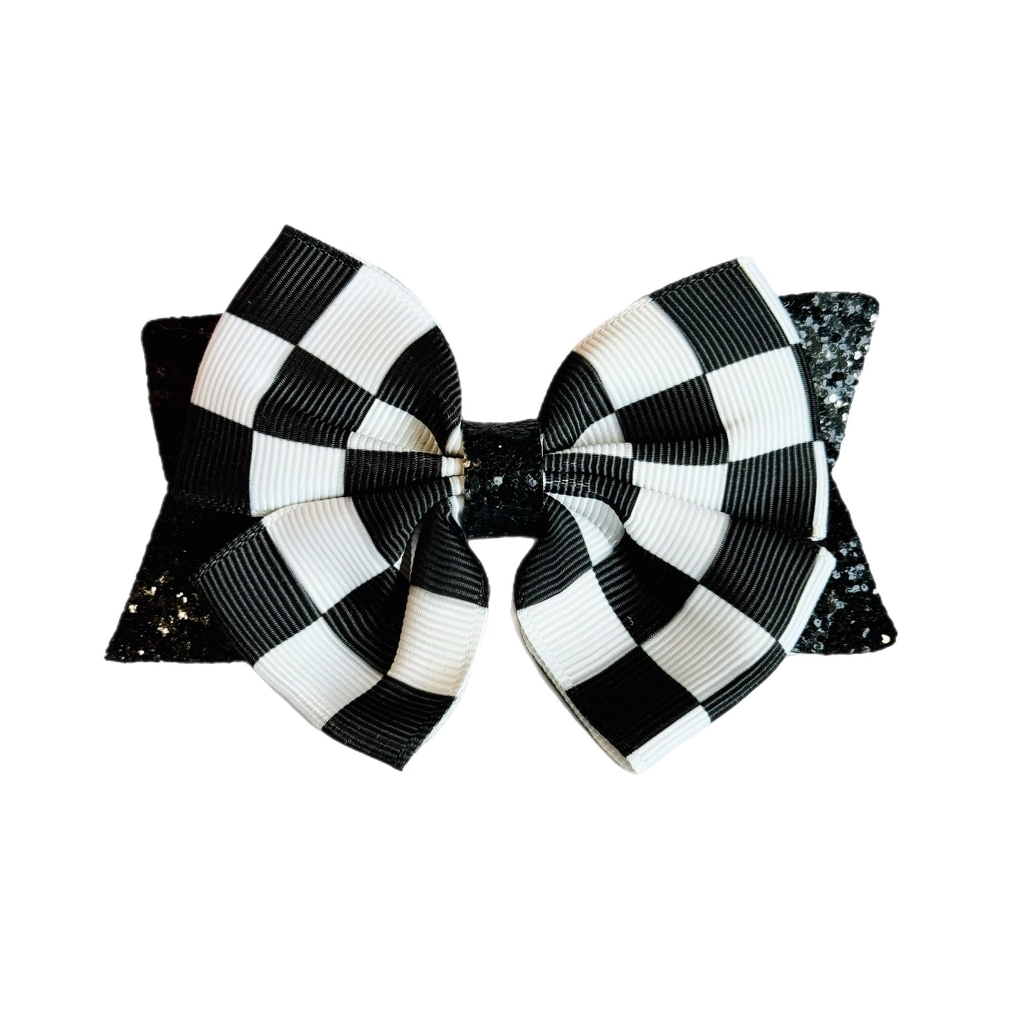 Checkers Tumbler Bow - Universal Fit - The Nifty Little Finds - Bow - The Nifty Little Finds