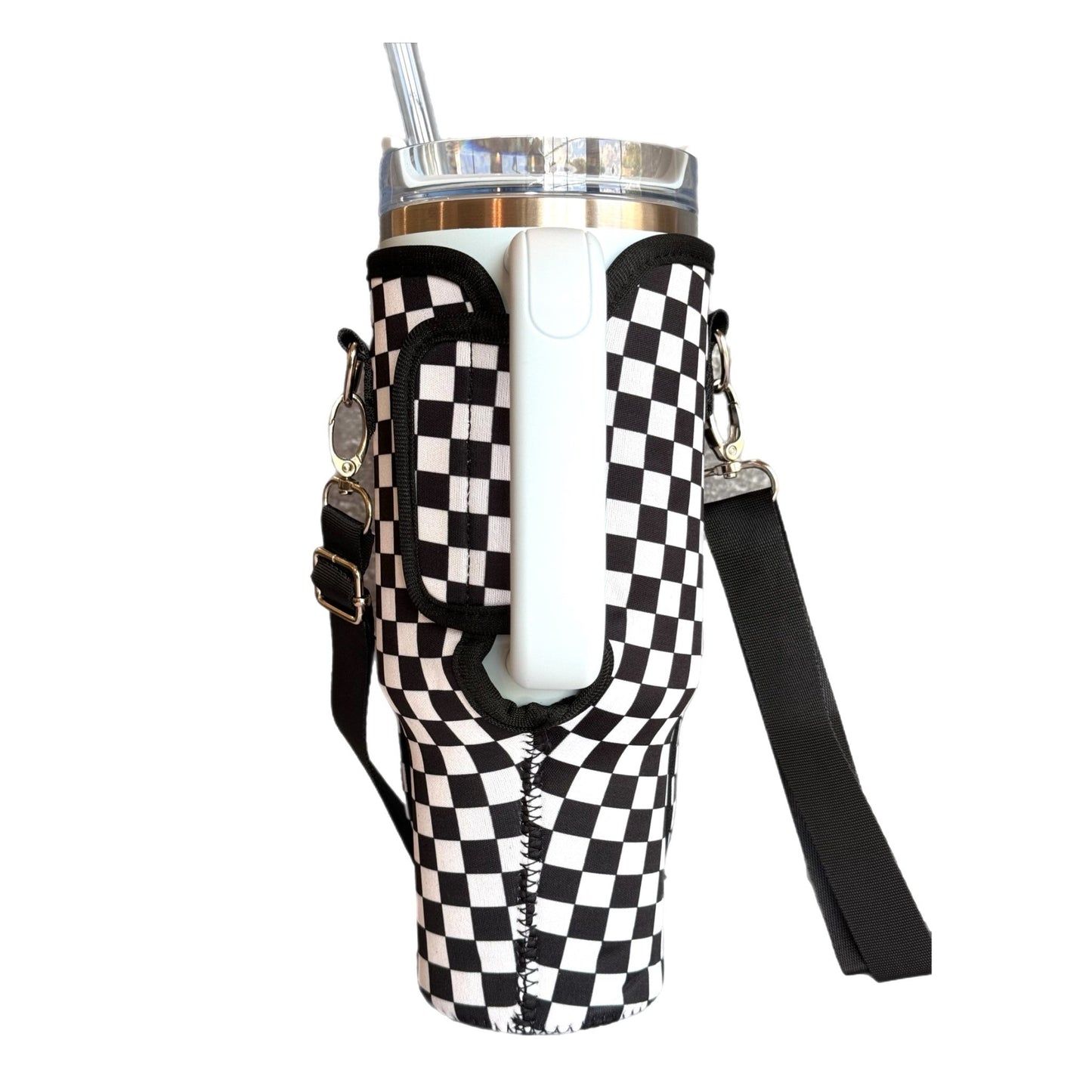 Protective Tumbler Sleeve with Sling-Neoprene - The Nifty Little Finds - The Nifty Little Finds