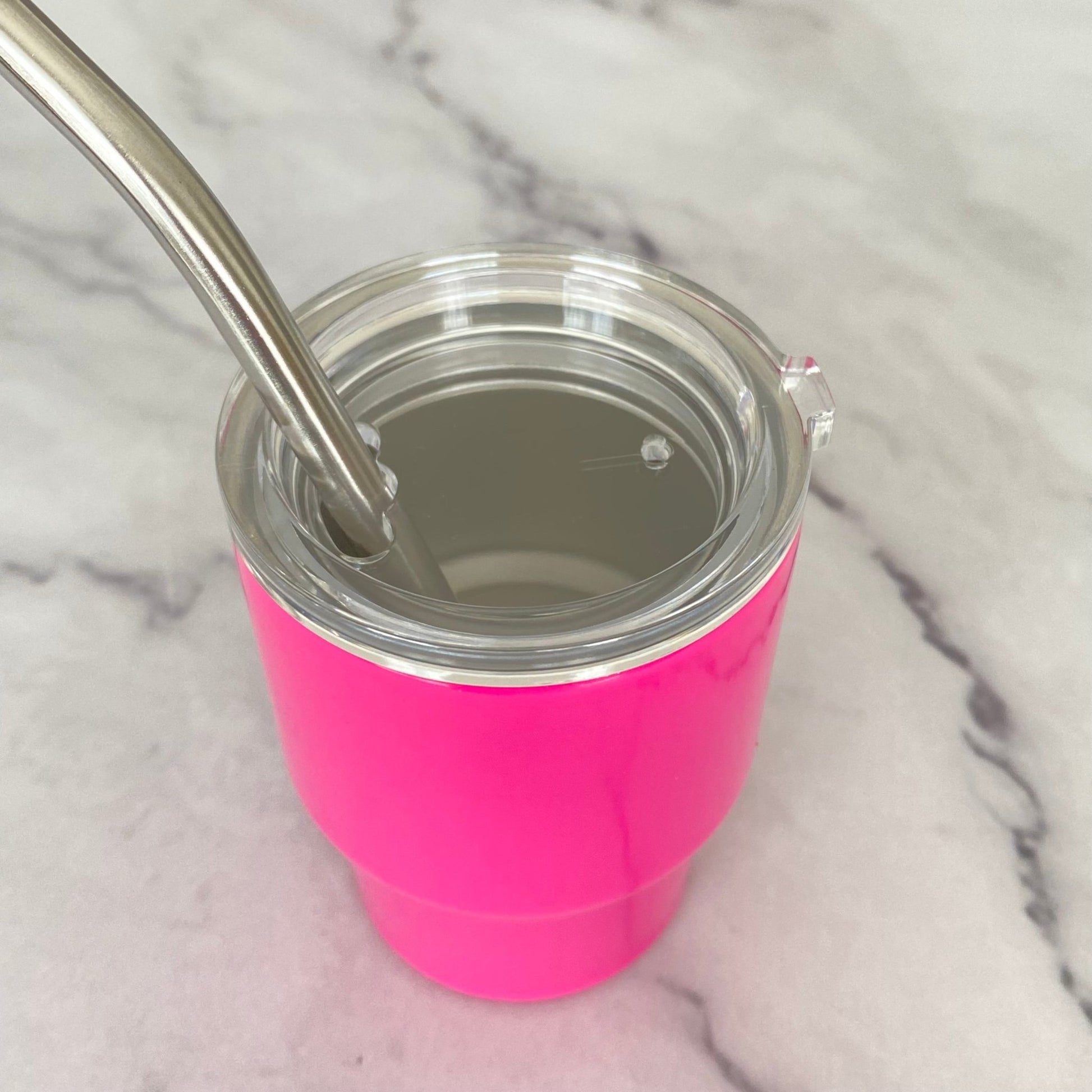 Mini Stainless Steel Tumbler with Straw - The Nifty Little Finds - The Nifty Little Finds