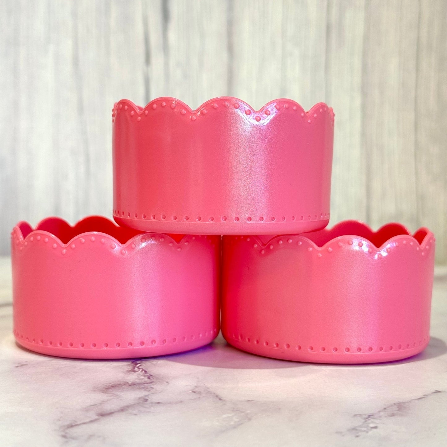 Glinda Pink Shimmer Scallop Boot - The Nifty Little Finds - Boot - The Nifty Little Finds