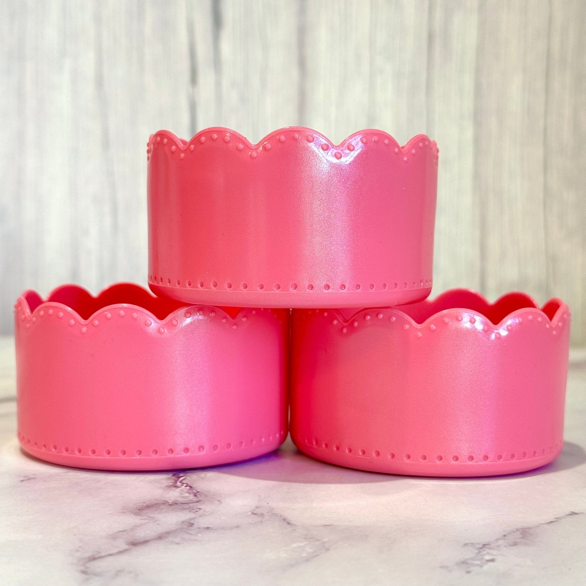 Glinda Pink Shimmer Scallop Boot - The Nifty Little Finds - Boot - The Nifty Little Finds