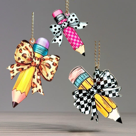 Pencil Me Pretty Charm - Tumbler Handle Charm - The Nifty Little Finds - Charm - The Nifty Little Finds