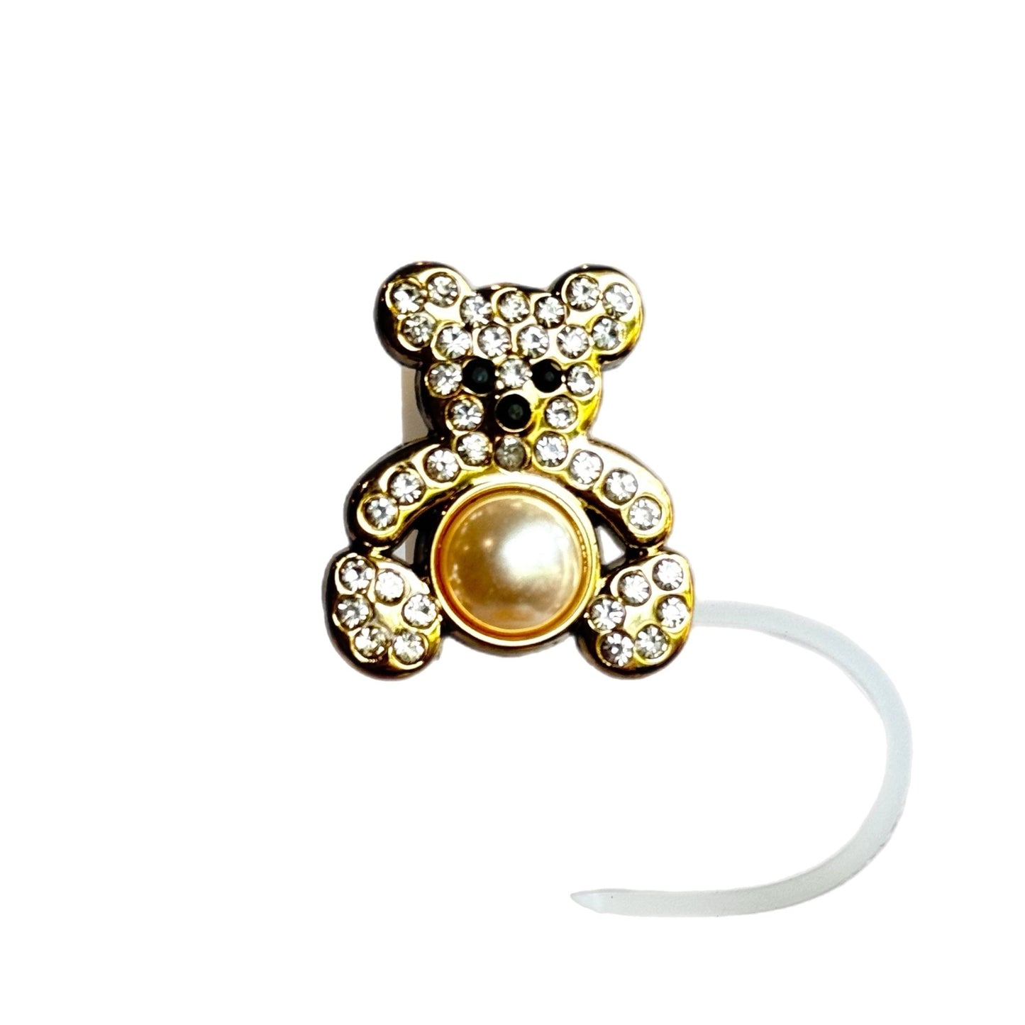 BLING BEAR Straw Toppers - The Nifty Little Finds - Deluxe Straw Topper - The Nifty Little Finds