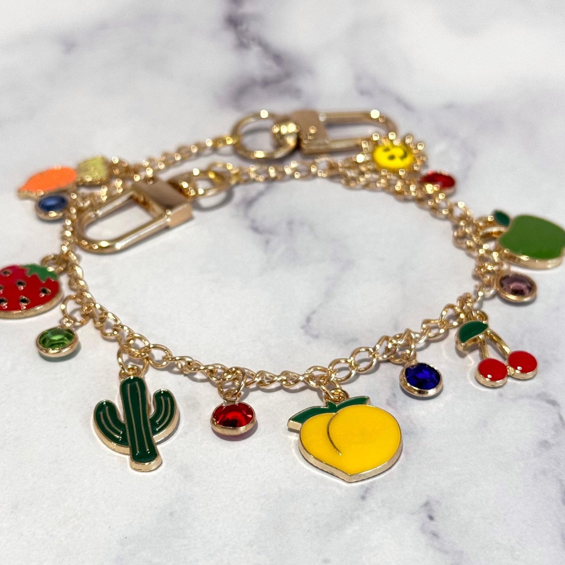 Tutti Fruity Deluxe Tumbler Charm Necklace - The Nifty Little Finds - Necklace - The Nifty Little Finds