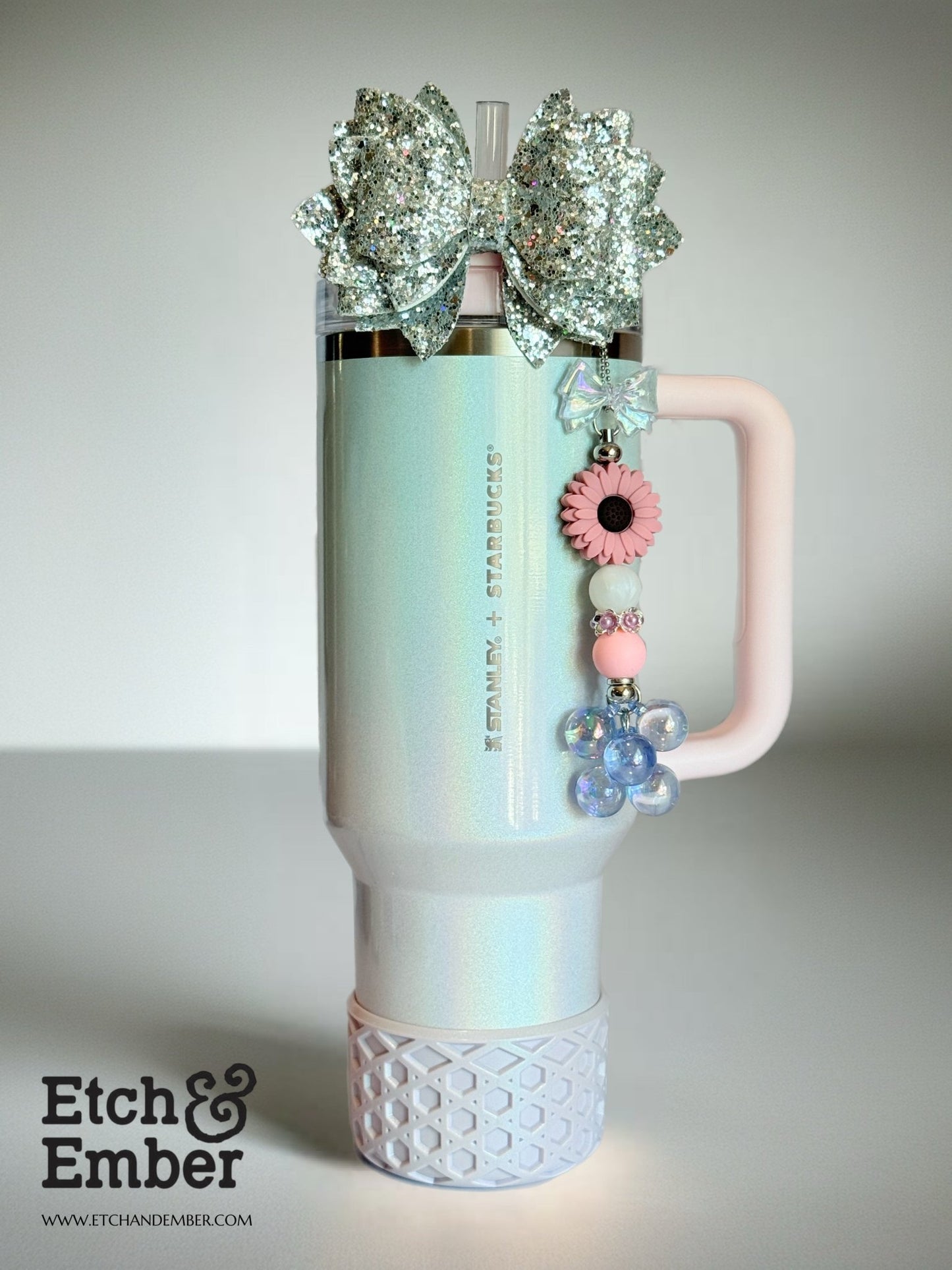 Romantic Oceans Deluxe Bar Charm - Tumbler Handle Charm - The Nifty Little Finds - Charm - The Nifty Little Finds