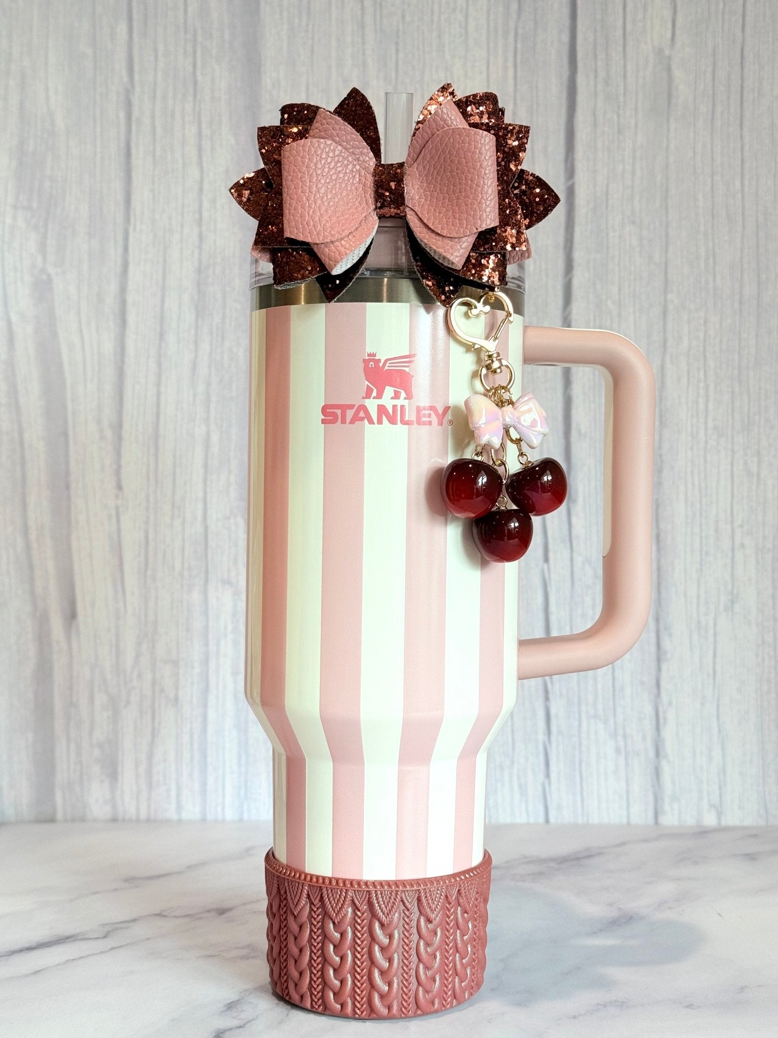 Deluxe Cherry Charm - Tumbler Handle Charm - The Nifty Little Finds - Charm - The Nifty Little Finds