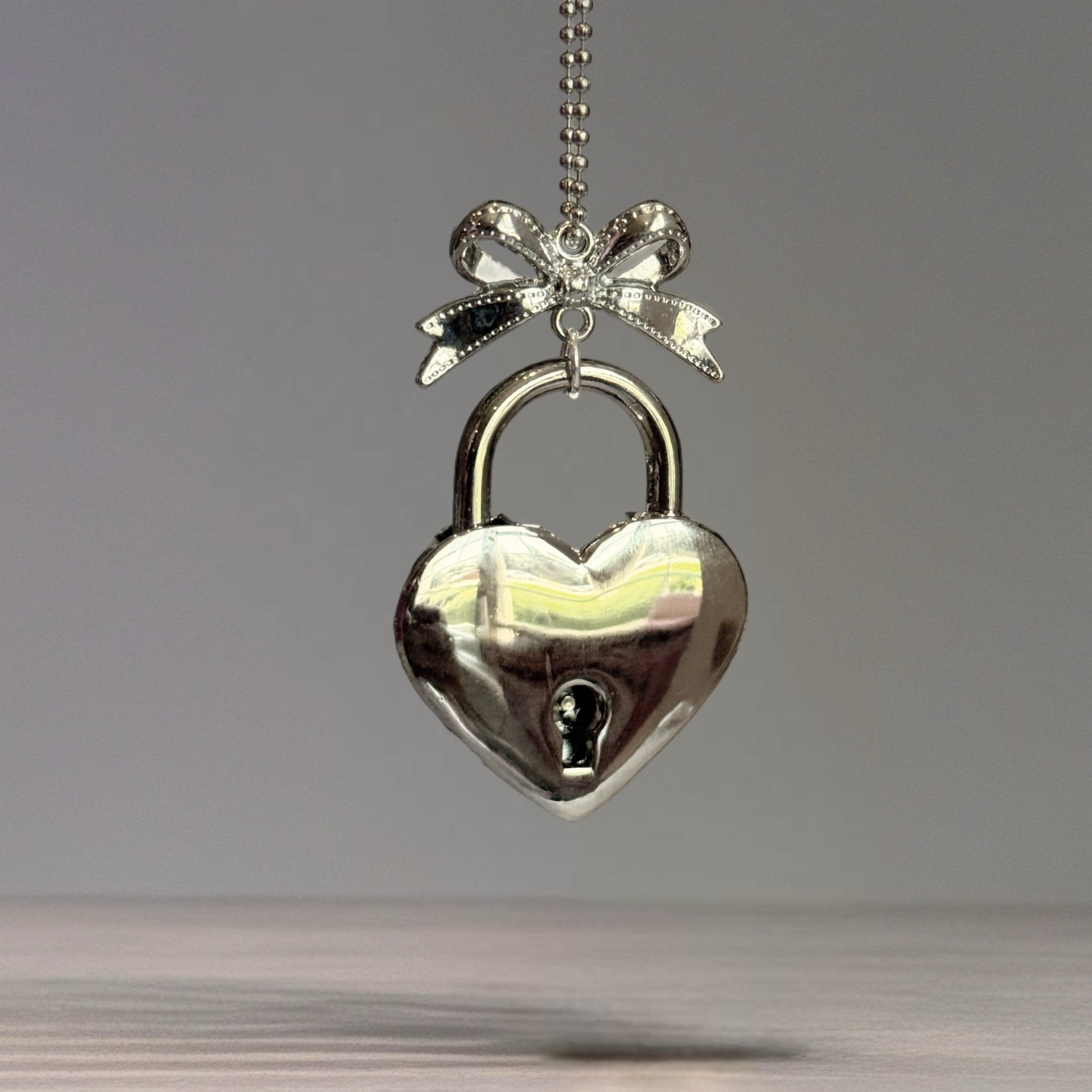 Coquette Heart Lock Charm - Tumbler Handle Charm - The Nifty Little Finds - Charm - The Nifty Little Finds