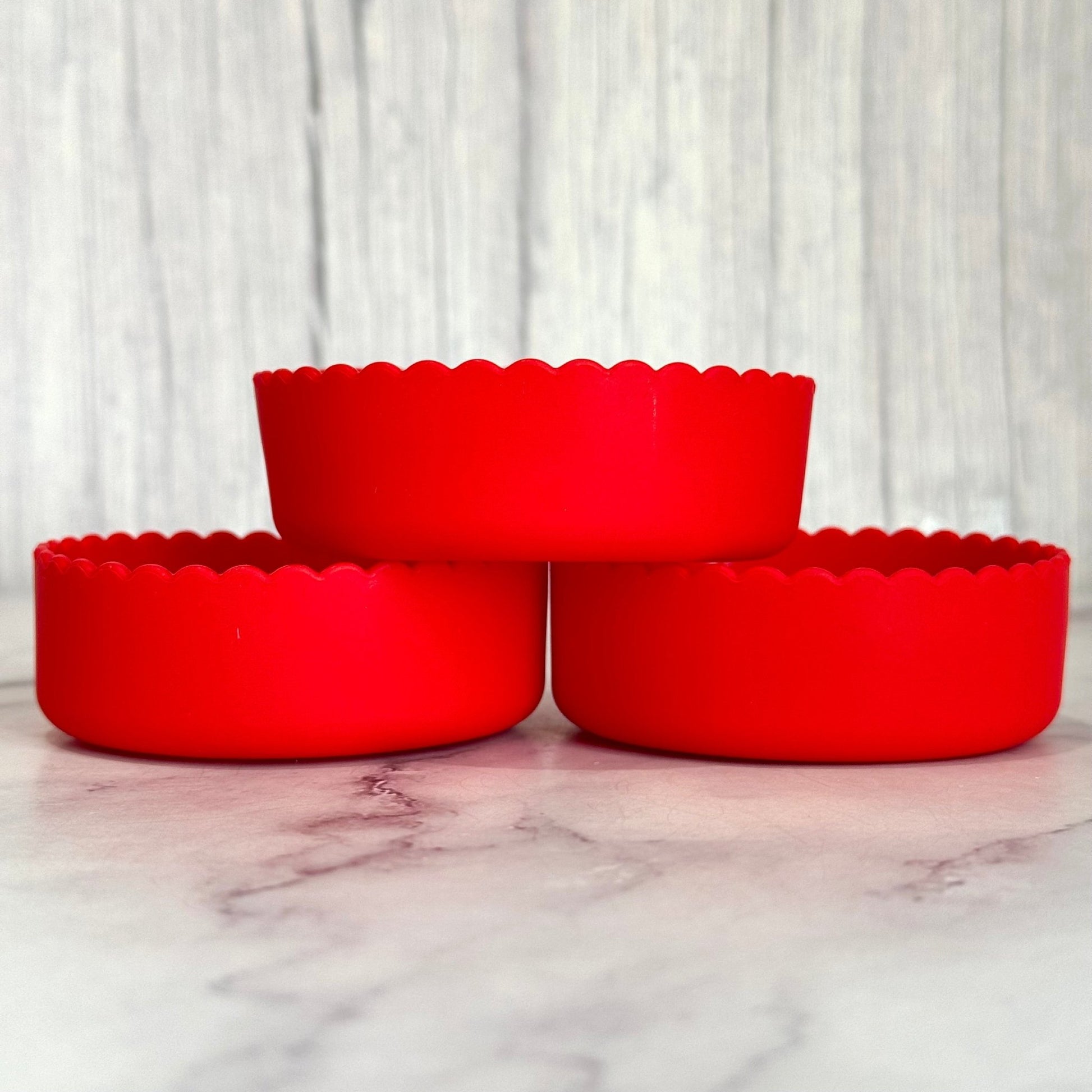 Red 3.25” Scalloped Shorty Boot - The Nifty Little Finds - Boot - The Nifty Little Finds