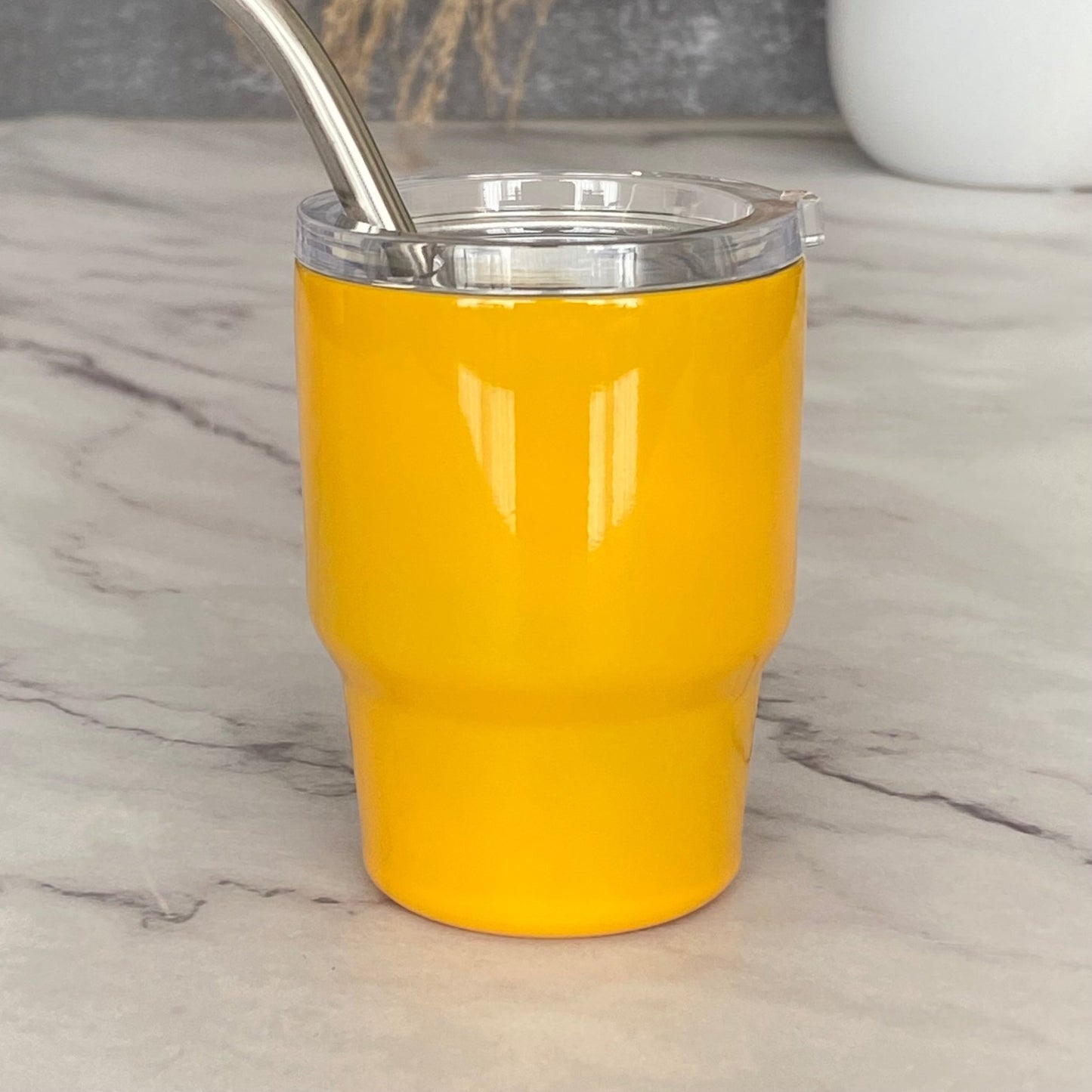 Mini Stainless Steel Tumbler with Straw - The Nifty Little Finds - The Nifty Little Finds