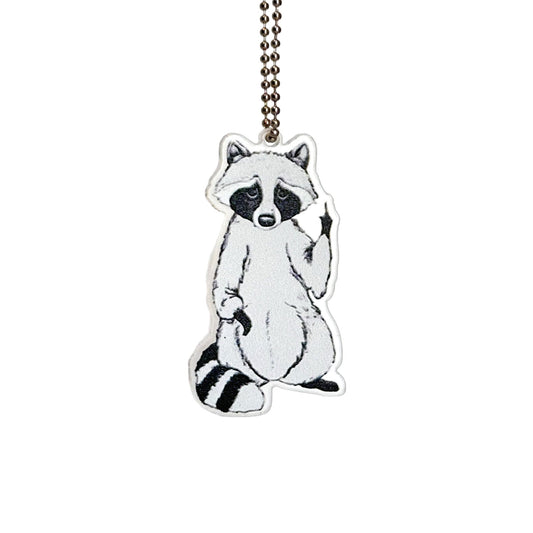 Pissy Raccoon Charm - Tumbler Handle Charm - The Nifty Little Finds - Charm - The Nifty Little Finds