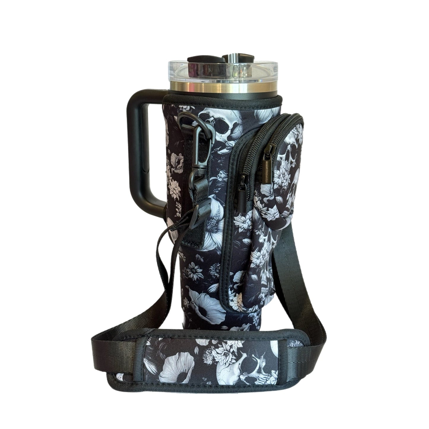 Protective Tumbler Sleeve with Sling-Neoprene - The Nifty Little Finds - The Nifty Little Finds