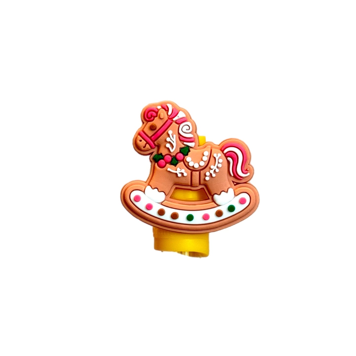 Christmas Rocking Horse Straw Topper - The Nifty Little Finds - The Nifty Little Finds
