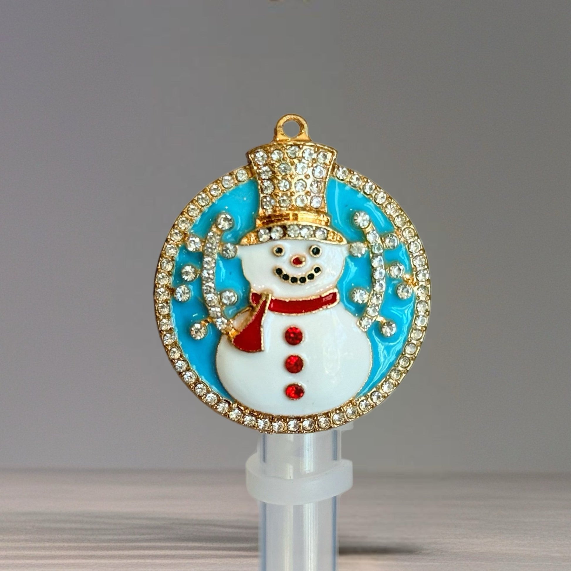 Snowman Straw Topper - The Nifty Little Finds - Deluxe Straw Topper - The Nifty Little Finds