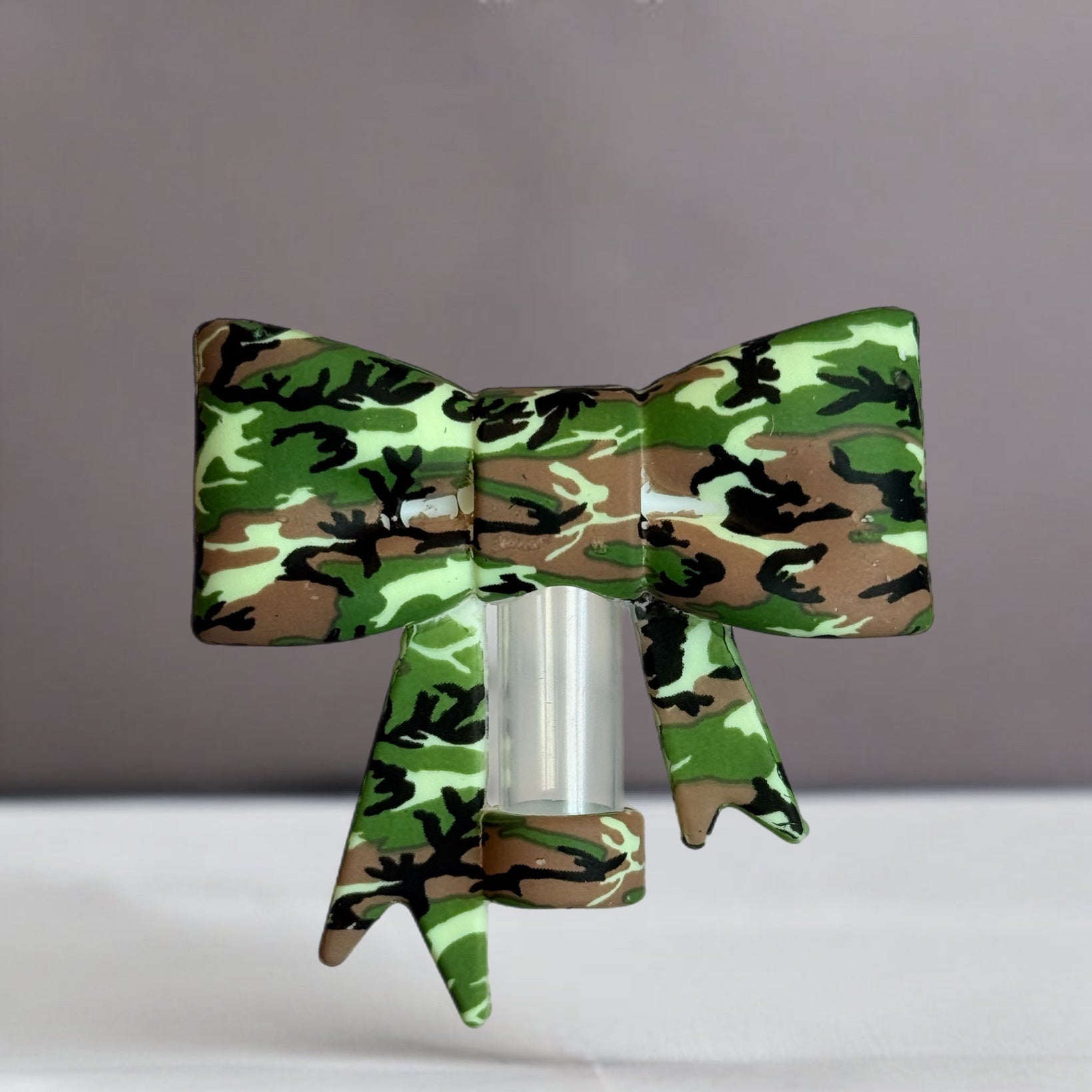 Camo 3D Bow Straw Topper - The Nifty Little Finds - 3D Bow Straw Topper - The Nifty Little Finds