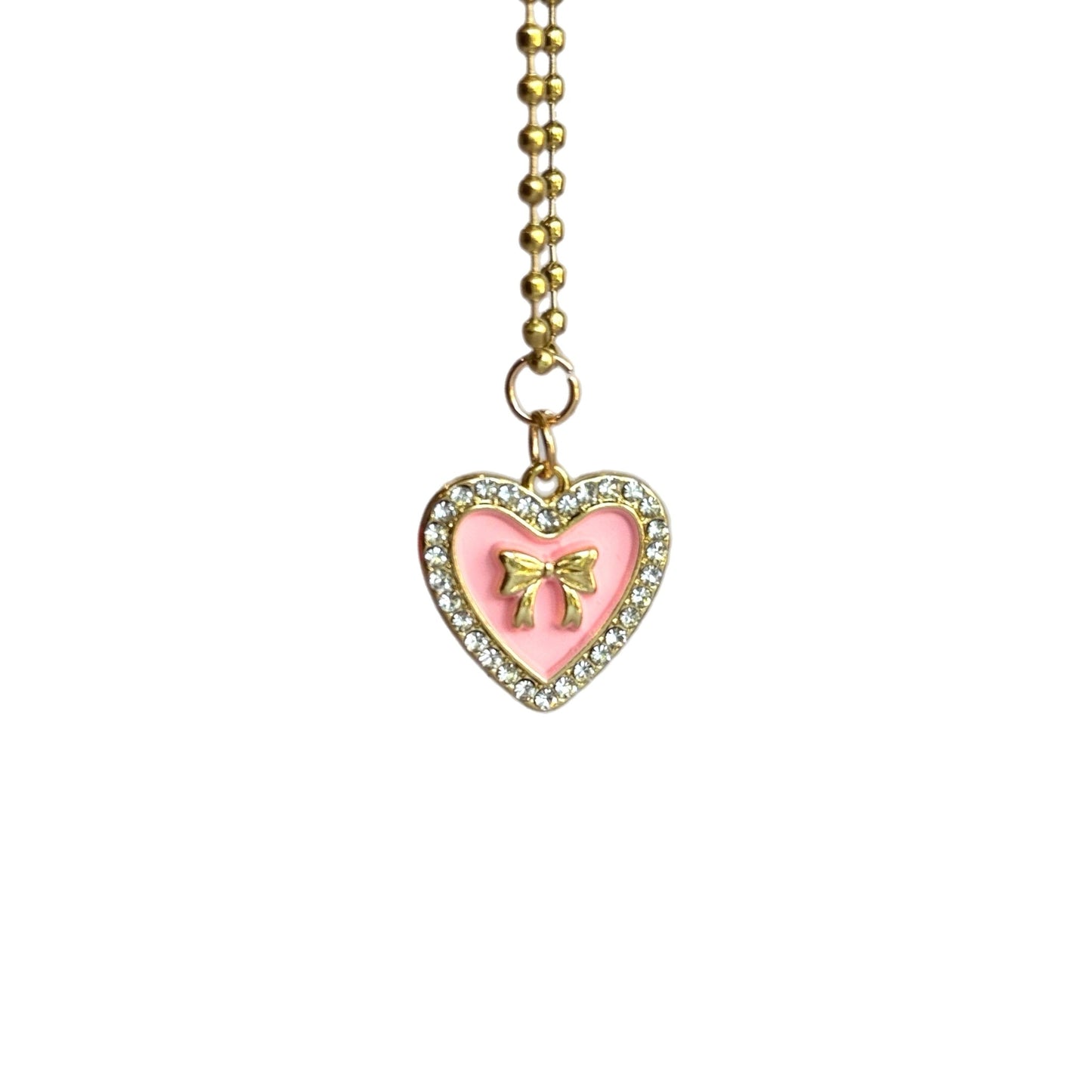 Coquette Heart Charm - Tumbler Handle Charm - The Nifty Little Finds - Charm - The Nifty Little Finds