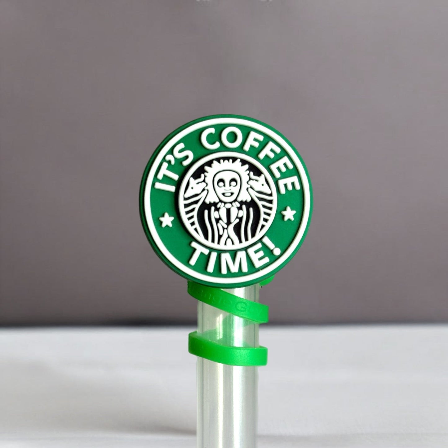 It’s Coffee Time Straw Topper - The Nifty Little Finds - The Nifty Little Finds