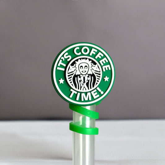 It’s Coffee Time Straw Topper - The Nifty Little Finds - The Nifty Little Finds