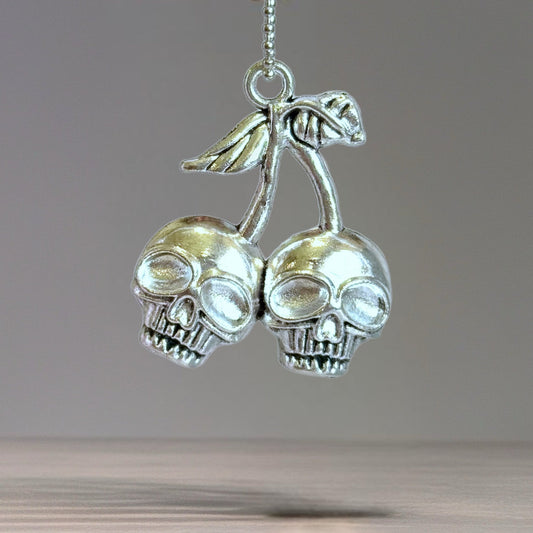 Cherry Skulls Charm - Tumbler Handle Charm - The Nifty Little Finds - Charm - The Nifty Little Finds