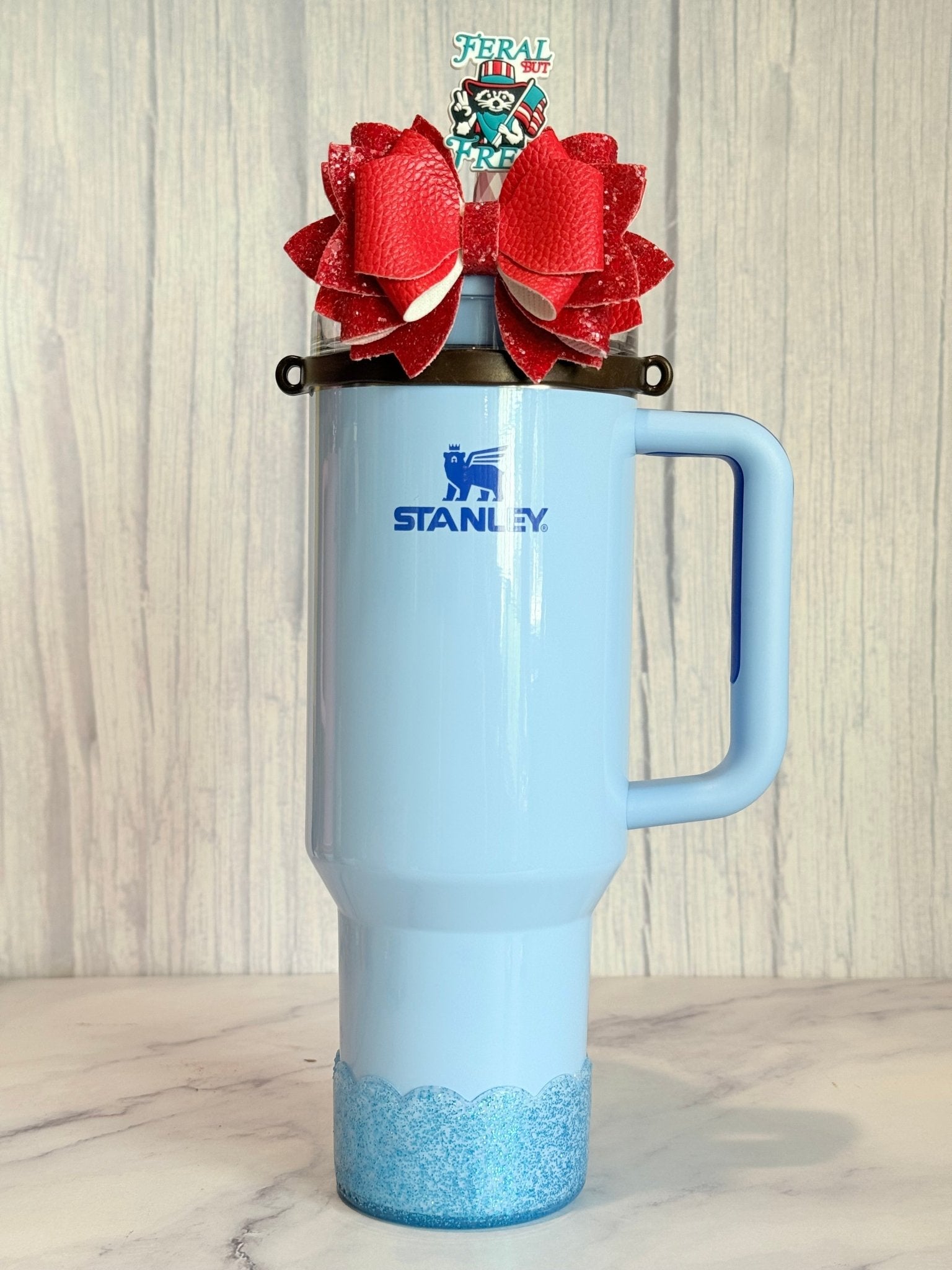 Blue Glitter Scalloped Boot - The Nifty Little Finds - Boot - The Nifty Little Finds