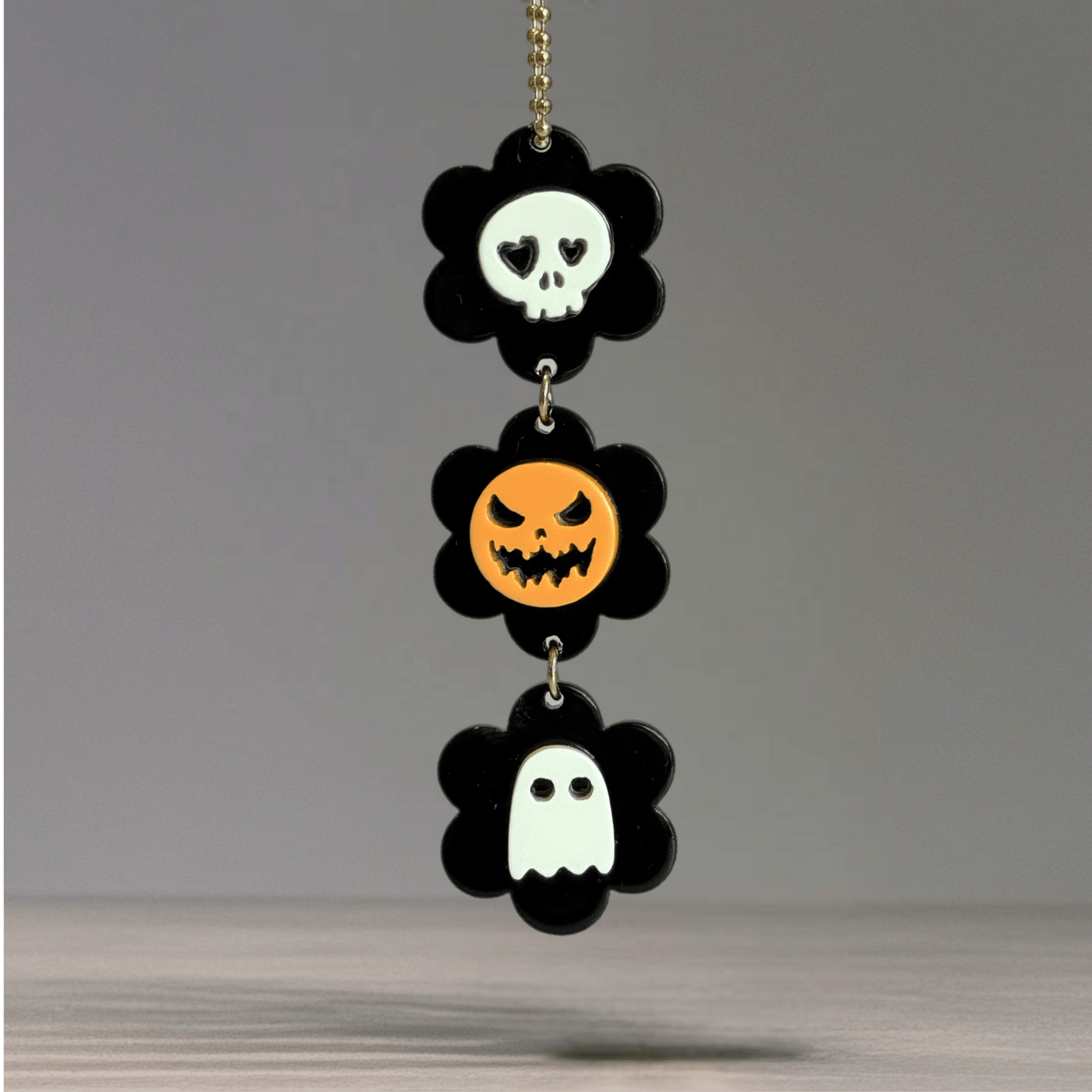 Spooky Blooms Charm - Tumbler Handle Charm - The Nifty Little Finds - Charm - The Nifty Little Finds