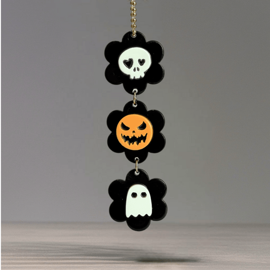 Spooky Blooms Charm - Tumbler Handle Charm - The Nifty Little Finds - Charm - The Nifty Little Finds