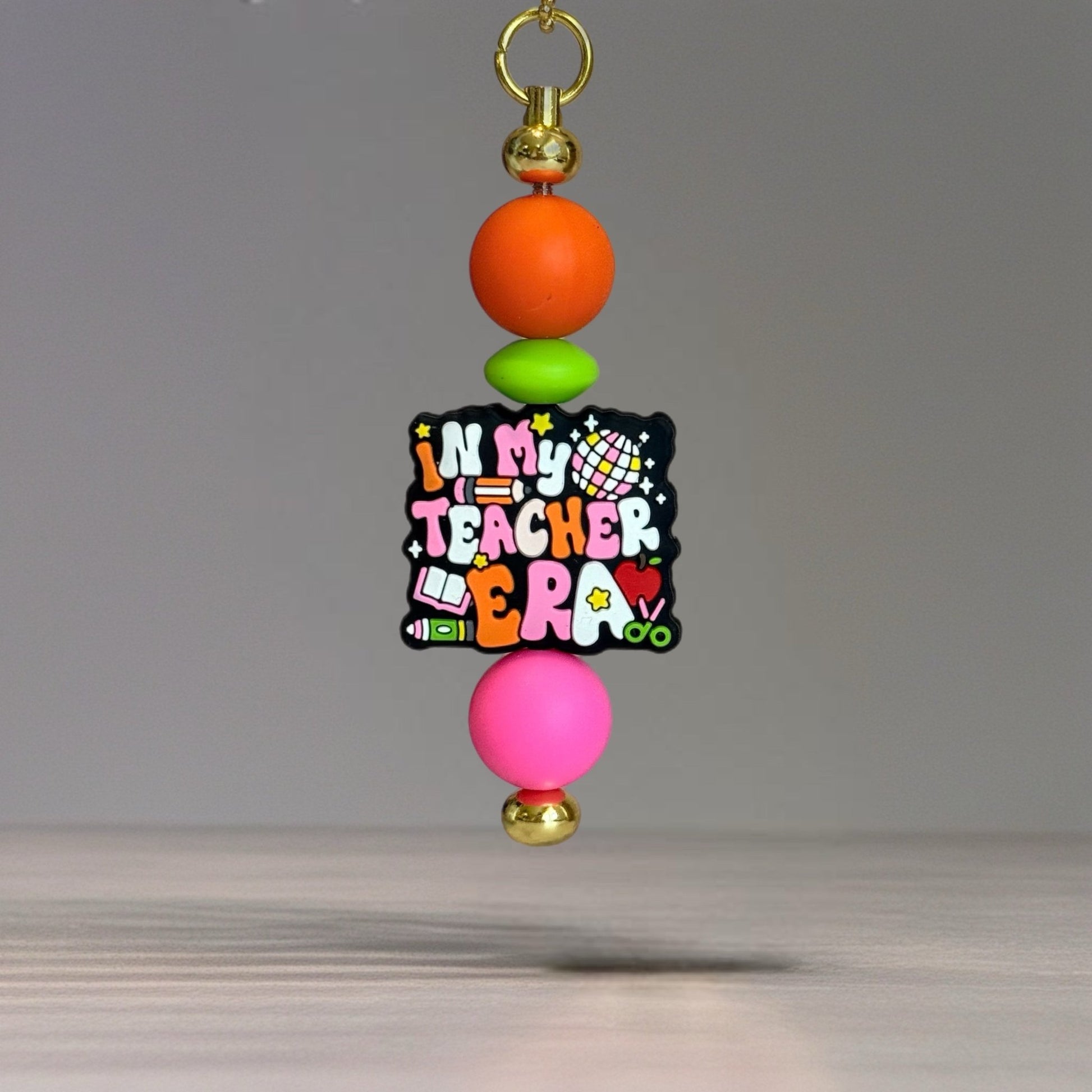 In My Teacher Era Handle Bracelet - Tumbler Handle Charm - The Nifty Little Finds - Charm - The Nifty Little Finds