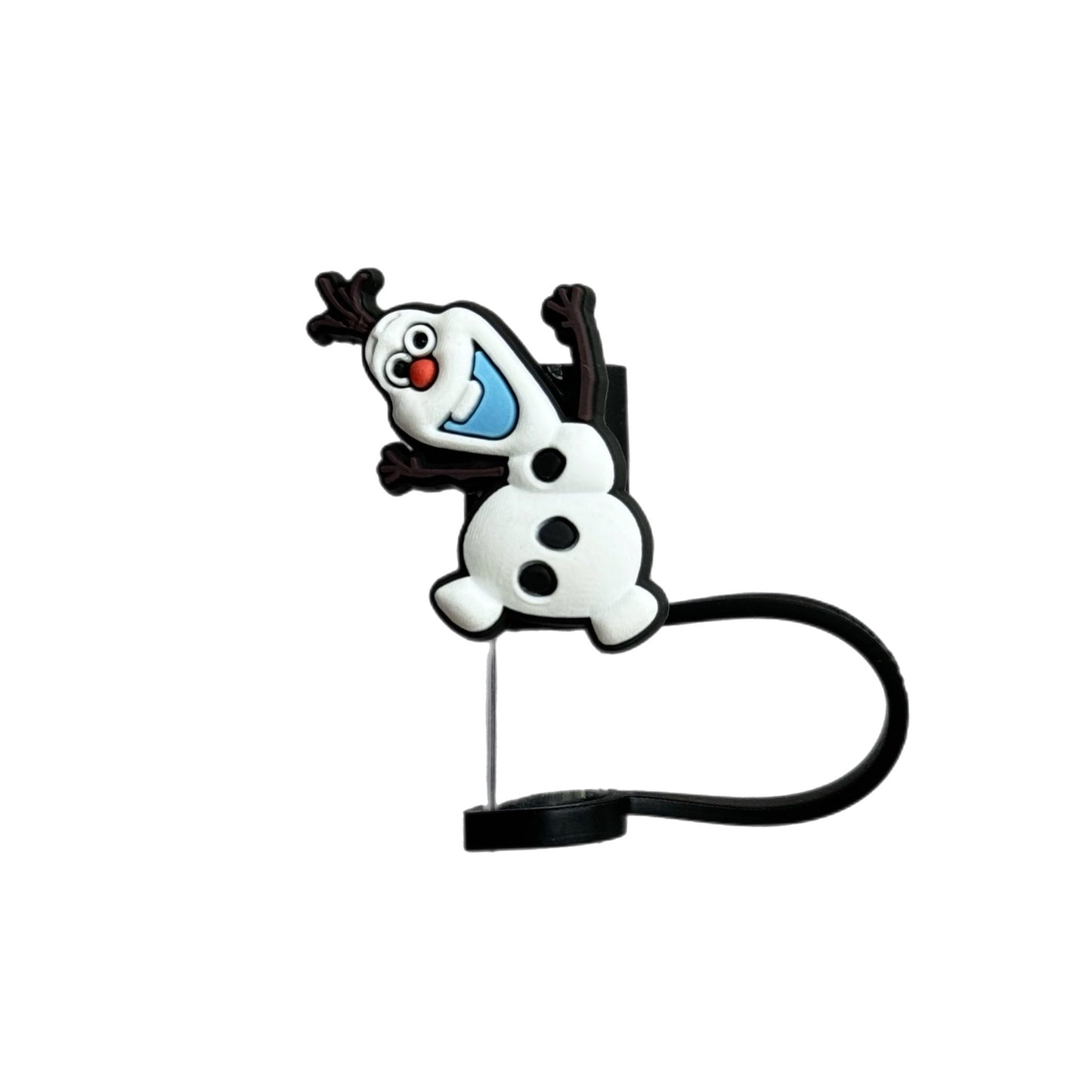 HAPPY SNOWMAN Straw Topper - The Nifty Little Finds - The Nifty Little Finds