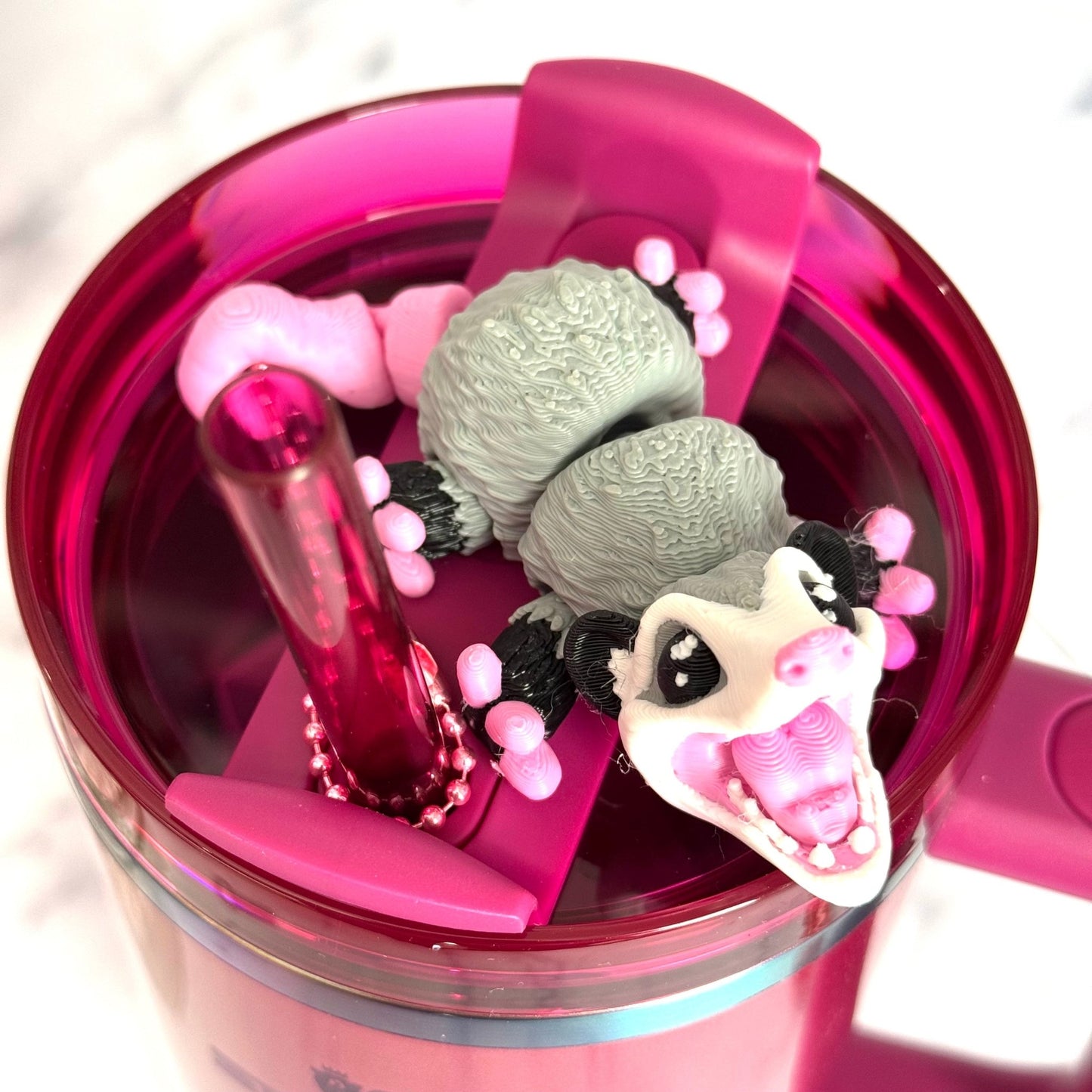 Opossum 3D Deluxe Charm - Tumbler Handle Charm - The Nifty Little Finds - Charm - The Nifty Little Finds