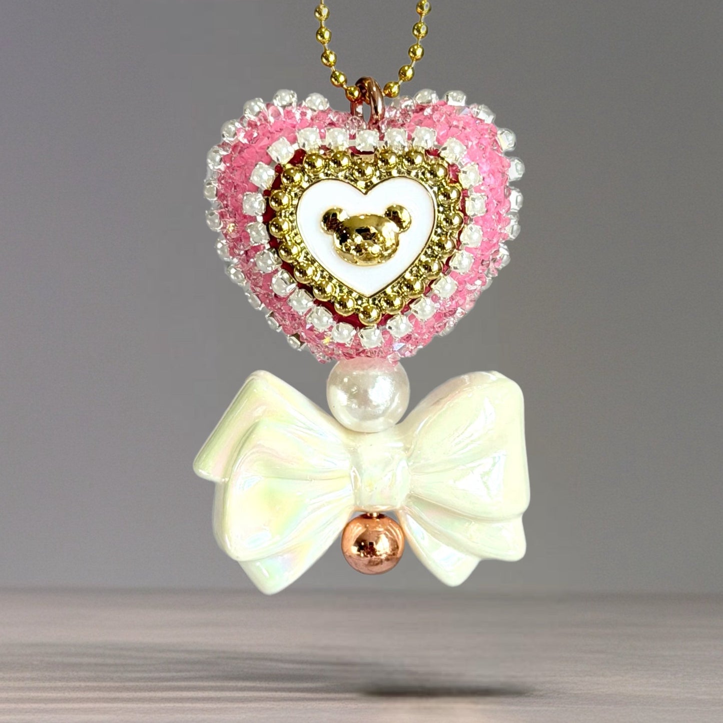 Blushing Bow Charm - Tumbler Handle Charm - The Nifty Little Finds - Charm - The Nifty Little Finds