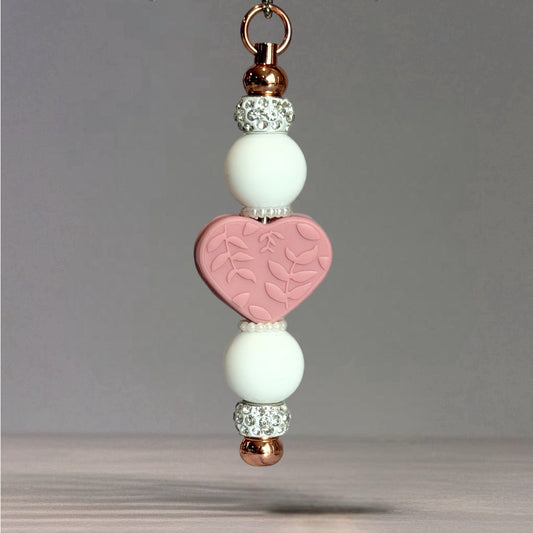 Mauve Rose Bar Charm - Tumbler Handle Charm - The Nifty Little Finds - Charm - The Nifty Little Finds