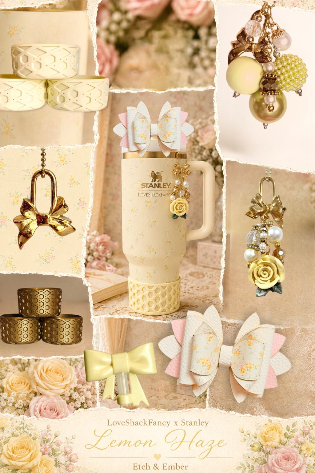 Dainty Coquette Charm - Tumbler Handle Charm - The Nifty Little Finds - Charm - The Nifty Little Finds