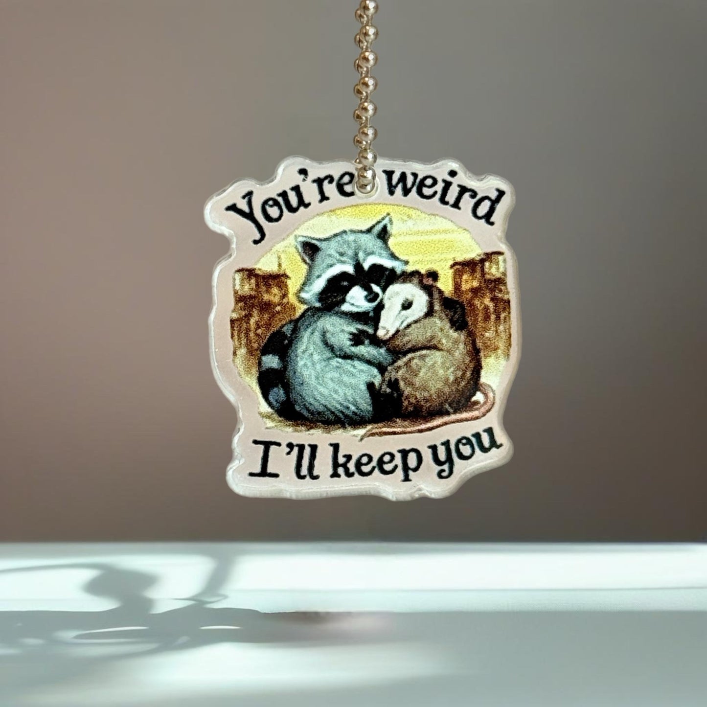 You’re Weird, I’ll keep You Charm - Tumbler Handle Charm - The Nifty Little Finds - Charm - The Nifty Little Finds