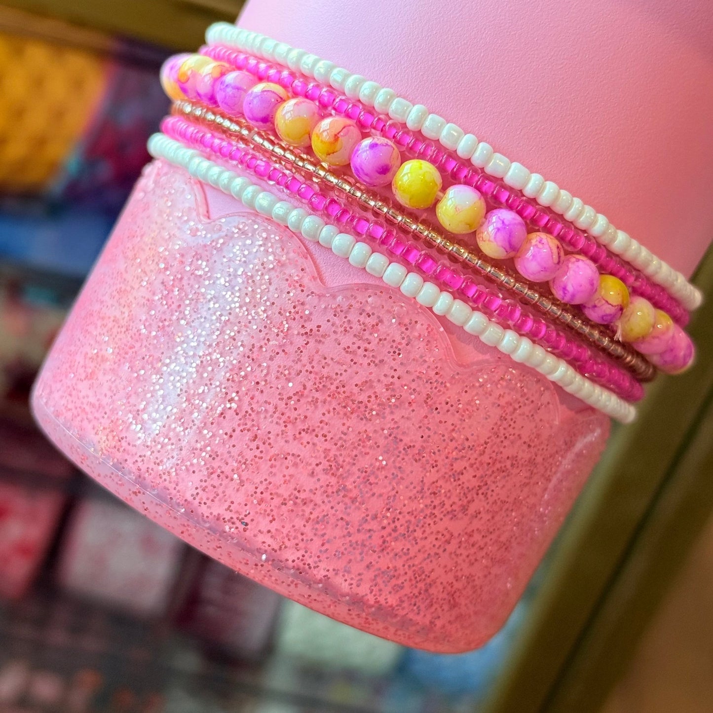 Pink Glitter Scalloped Boot - The Nifty Little Finds - Boot - The Nifty Little Finds