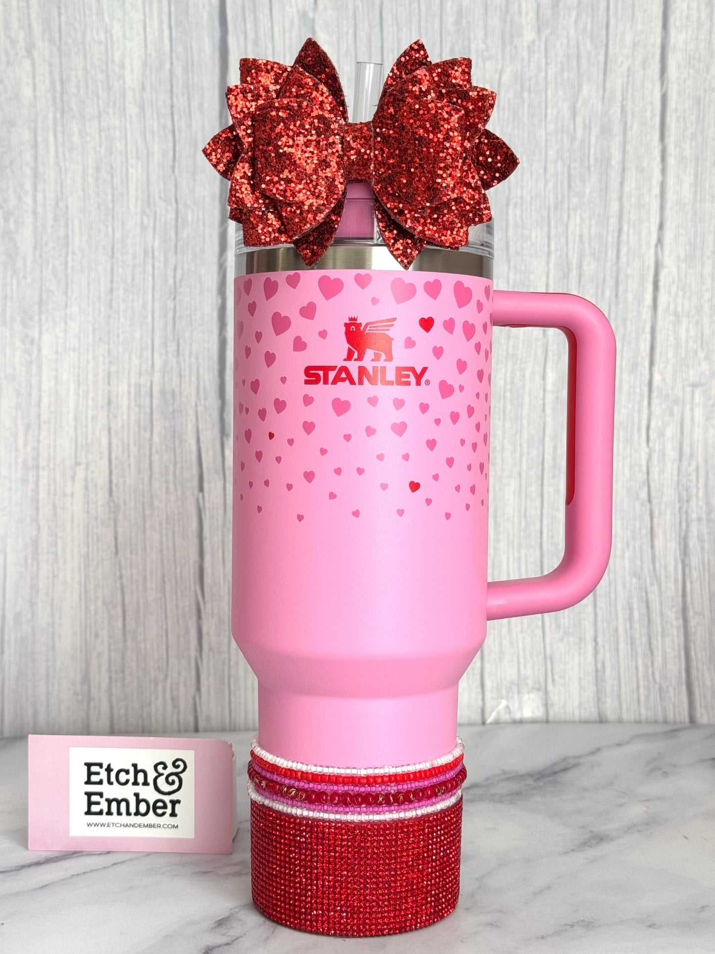 Pink & Red Tumbler Bracelet Stack -fits 30-40oz - The Nifty Little Finds - Bracelet - The Nifty Little Finds