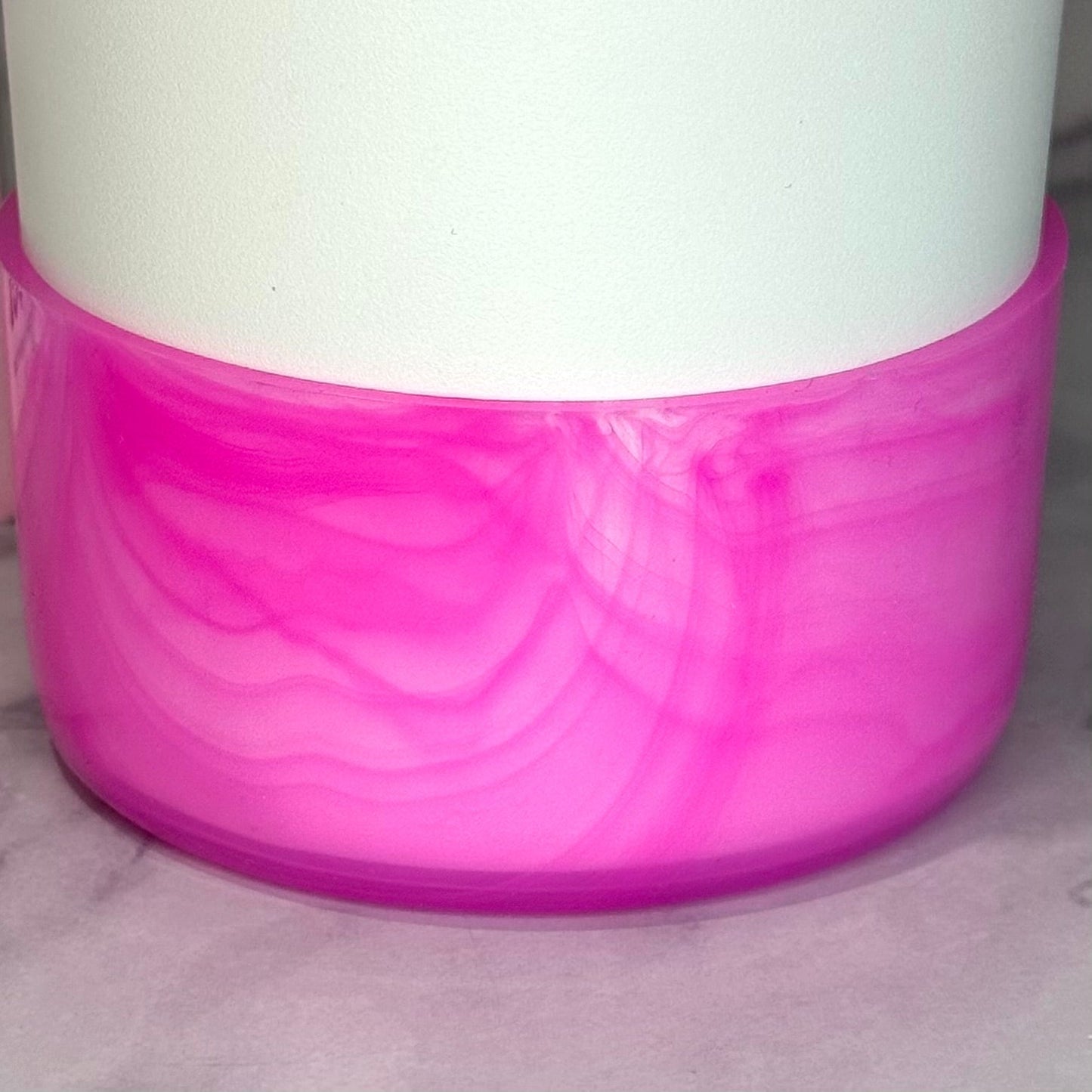 Clear Marble Tinted Hot Pink Boot - The Nifty Little Finds - Boot - The Nifty Little Finds