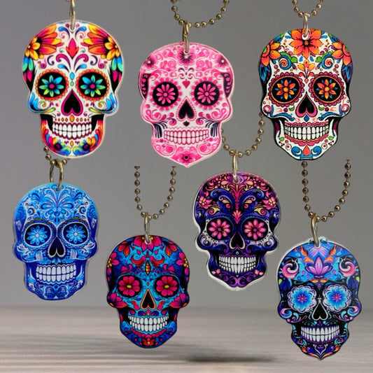 Sugar Skull Skeleton Charm - Tumbler Handle Charm - The Nifty Little Finds - Charm - The Nifty Little Finds